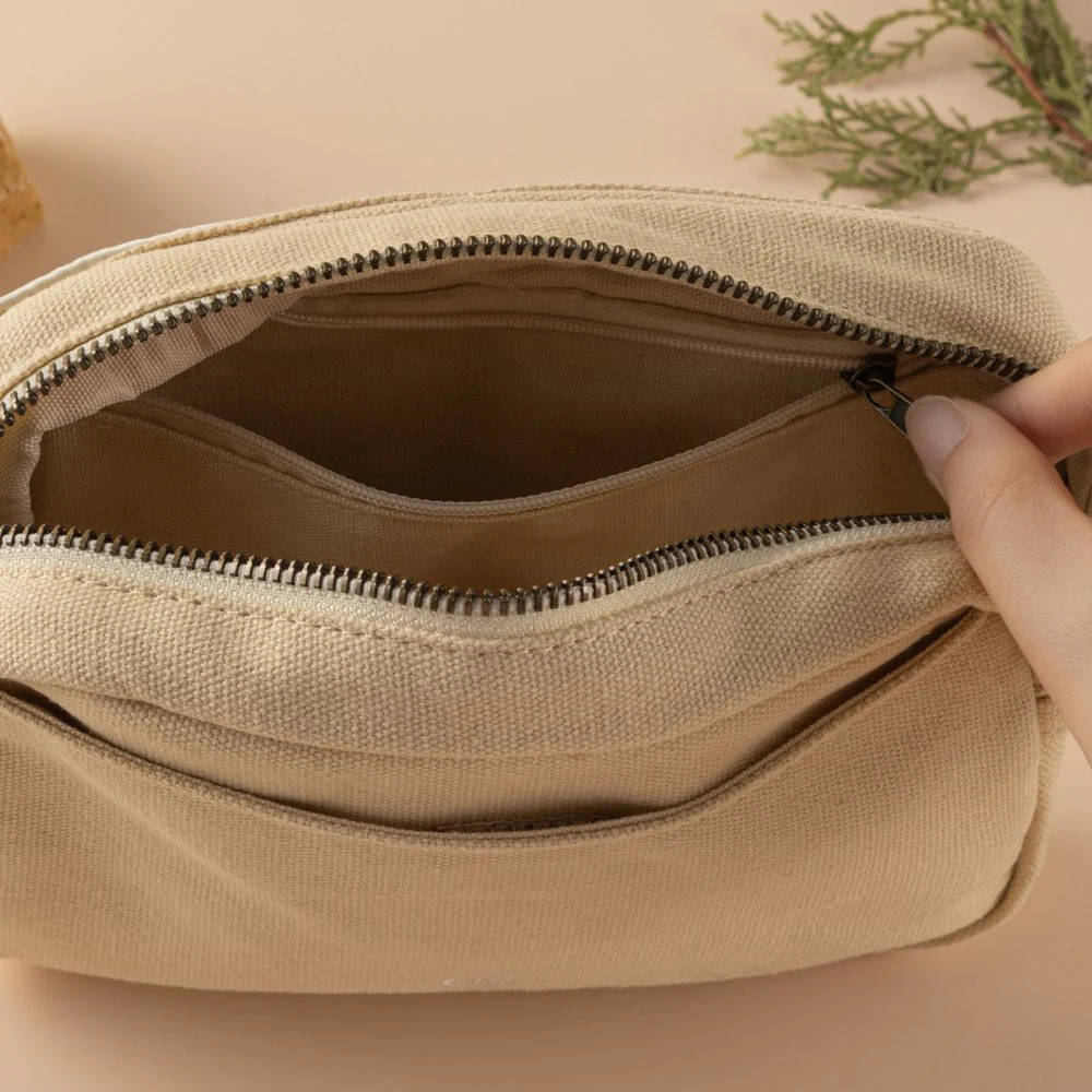 Hinoki - Cream Canvas Travel Pouch - Image 9