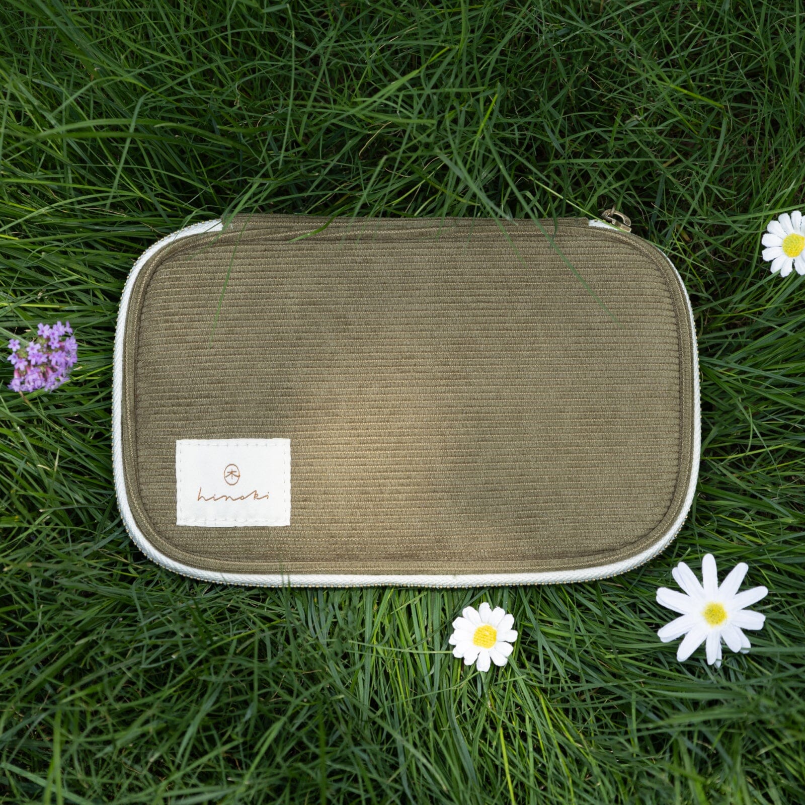Hinoki - Forest Green Corduroy Pencil Case - Image 11