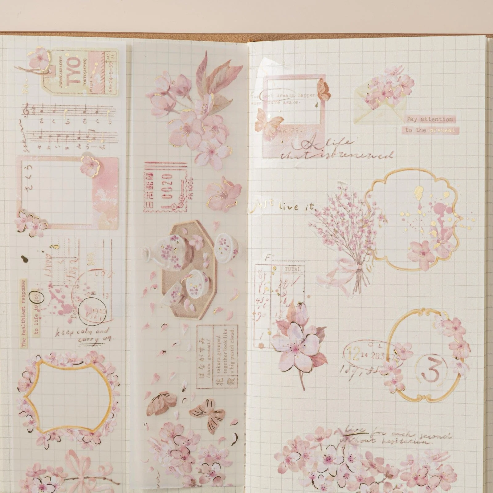 Hinoki - ‘Into the Blossom’ Decorative PET Tape Set - Image 3