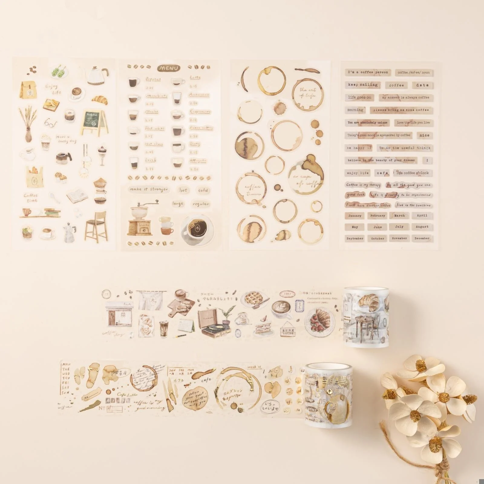 Hinoki - ‘Into the Cafe' PET Decorative Tape Set - Image 17
