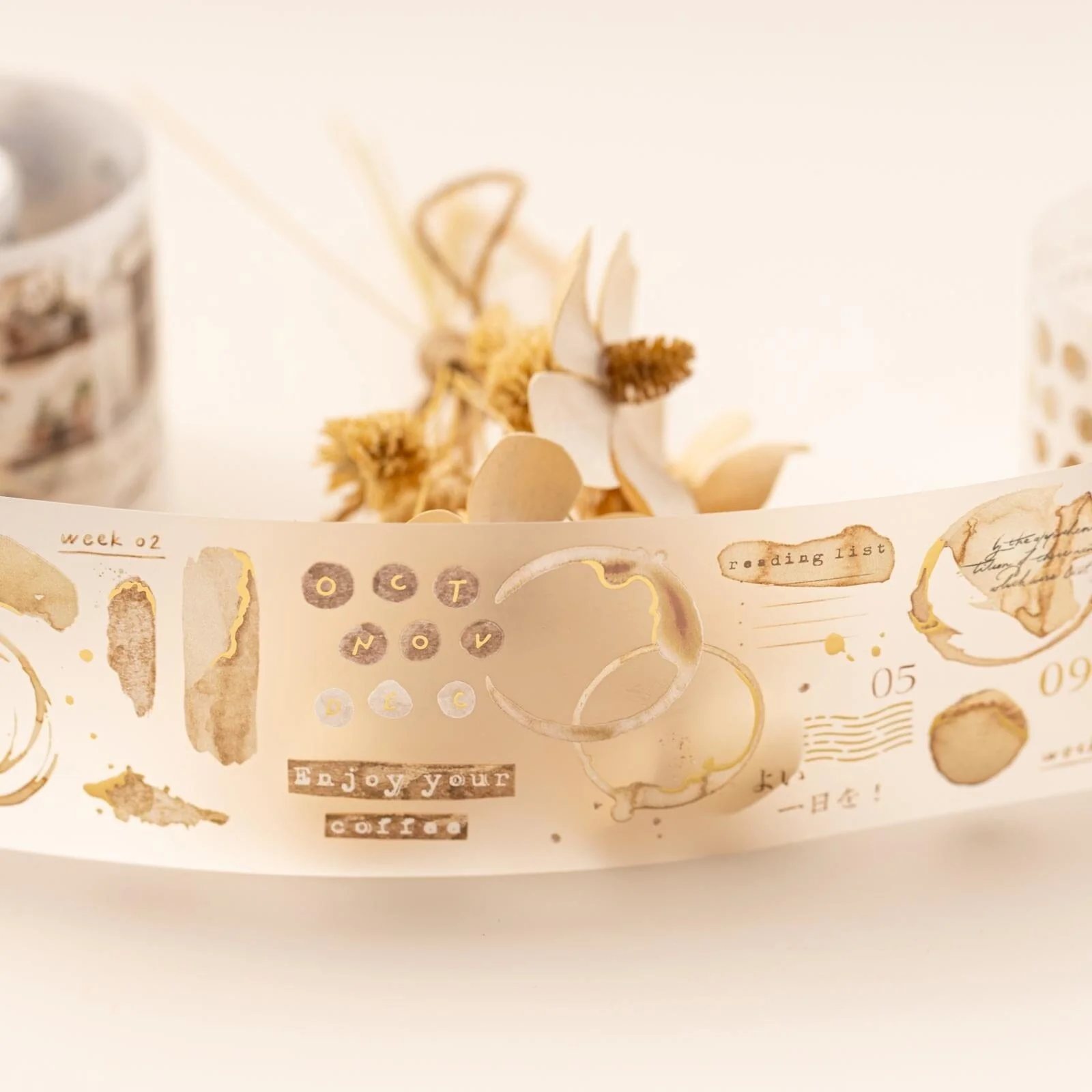Hinoki - ‘Into the Cafe' PET Decorative Tape Set - Image 8