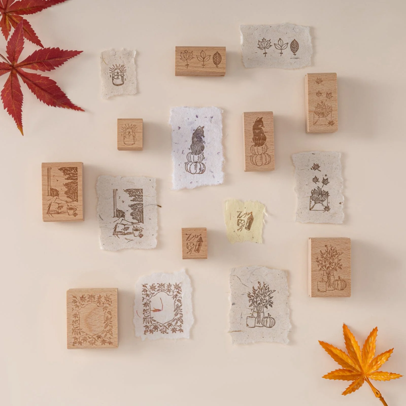 Hinoki - ‘Into the Enchantment’ Engraved Wooden Stamp Set - Image 6