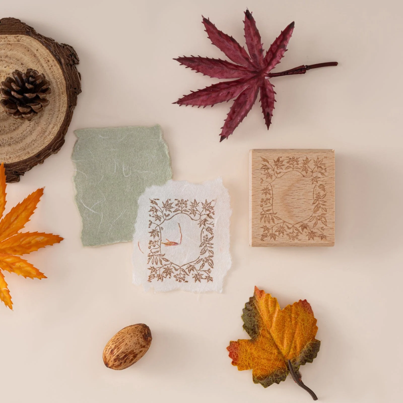Hinoki - ‘Into the Enchantment’ Engraved Wooden Stamp Set - Image 8