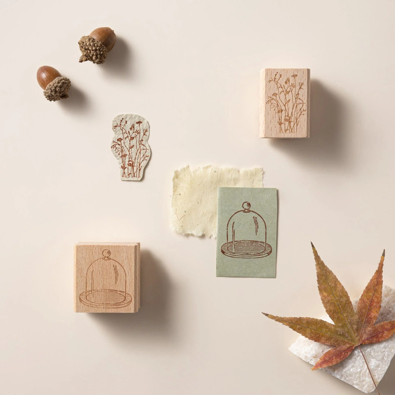 Hinoki - ‘Into the Fall’ Engraved Wooden Stamps Set - Image 10