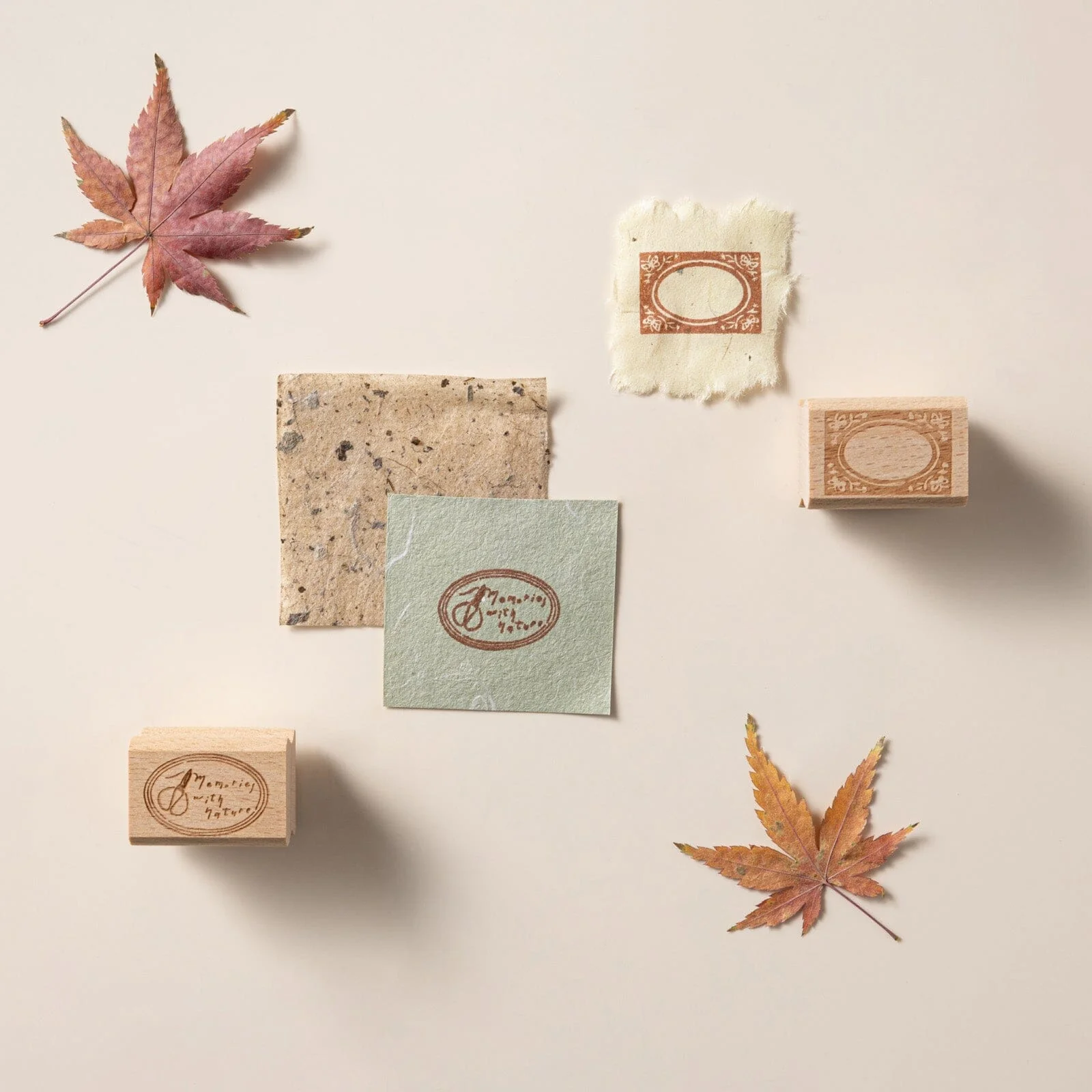 Hinoki - ‘Into the Fall’ Engraved Wooden Stamps Set - Image 12