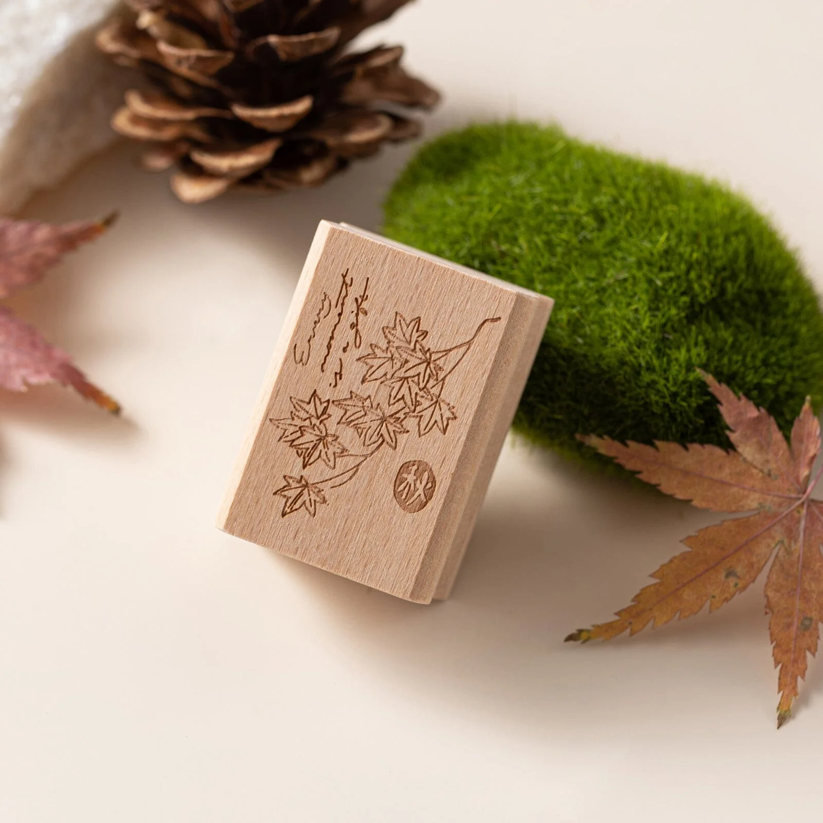 Hinoki - ‘Into the Fall’ Engraved Wooden Stamps Set - Image 5