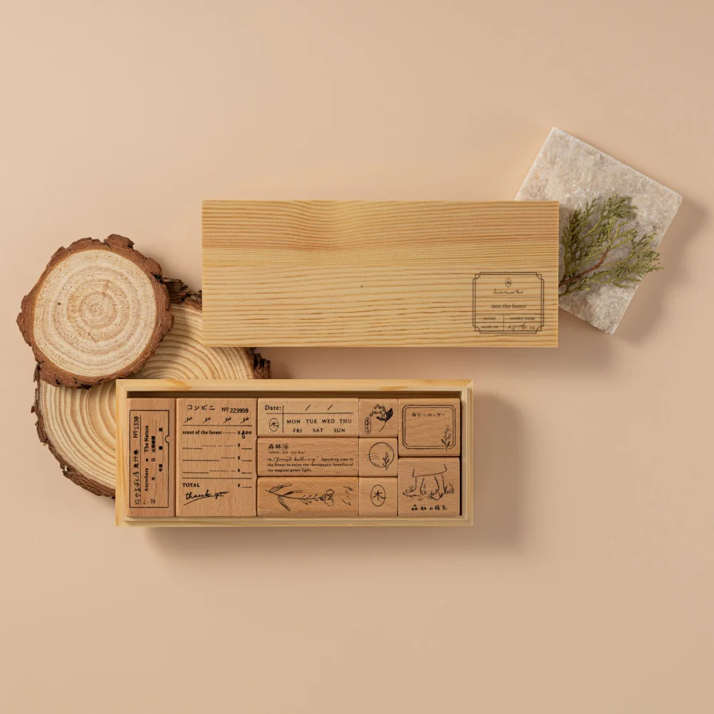Hinoki - ‘Into the Forest’ Wooden Stamps - Image 15