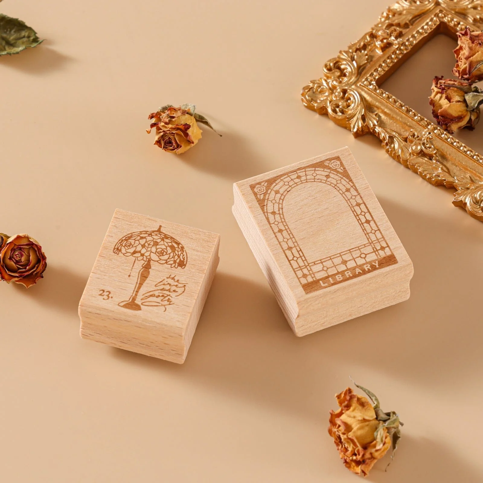 Hinoki - ‘Into the Library’ Engraved Wooden Stamp Set - Image 10