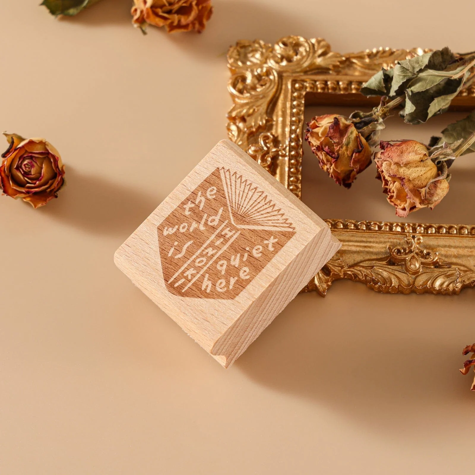 Hinoki - ‘Into the Library’ Engraved Wooden Stamp Set - Image 5