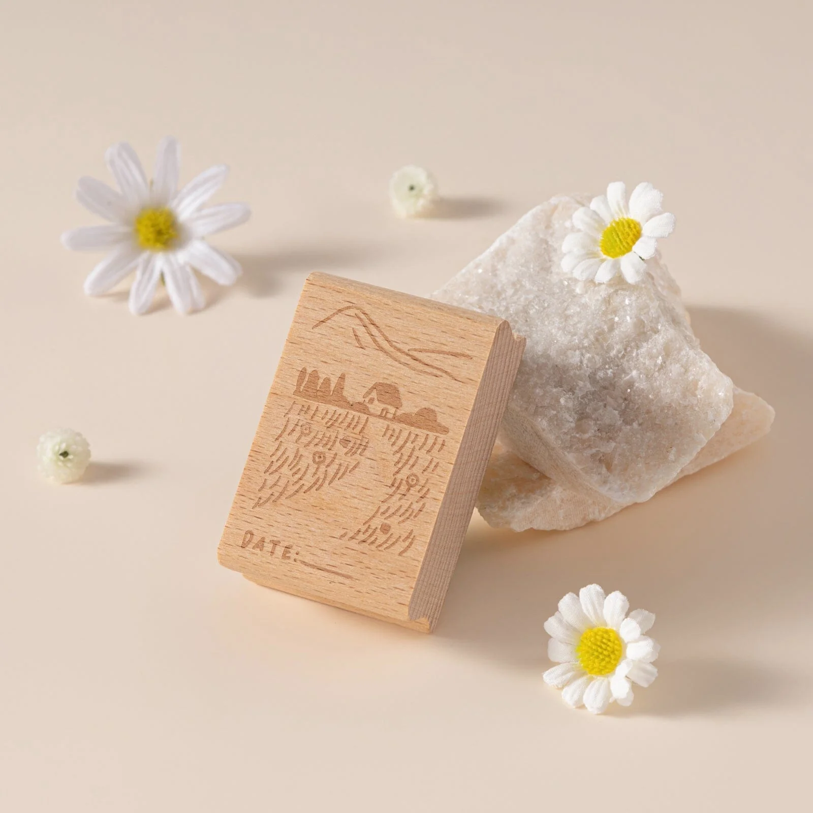 Hinoki - ‘Into the Meadow’ Engraved Wooden Stamp Set - Image 12