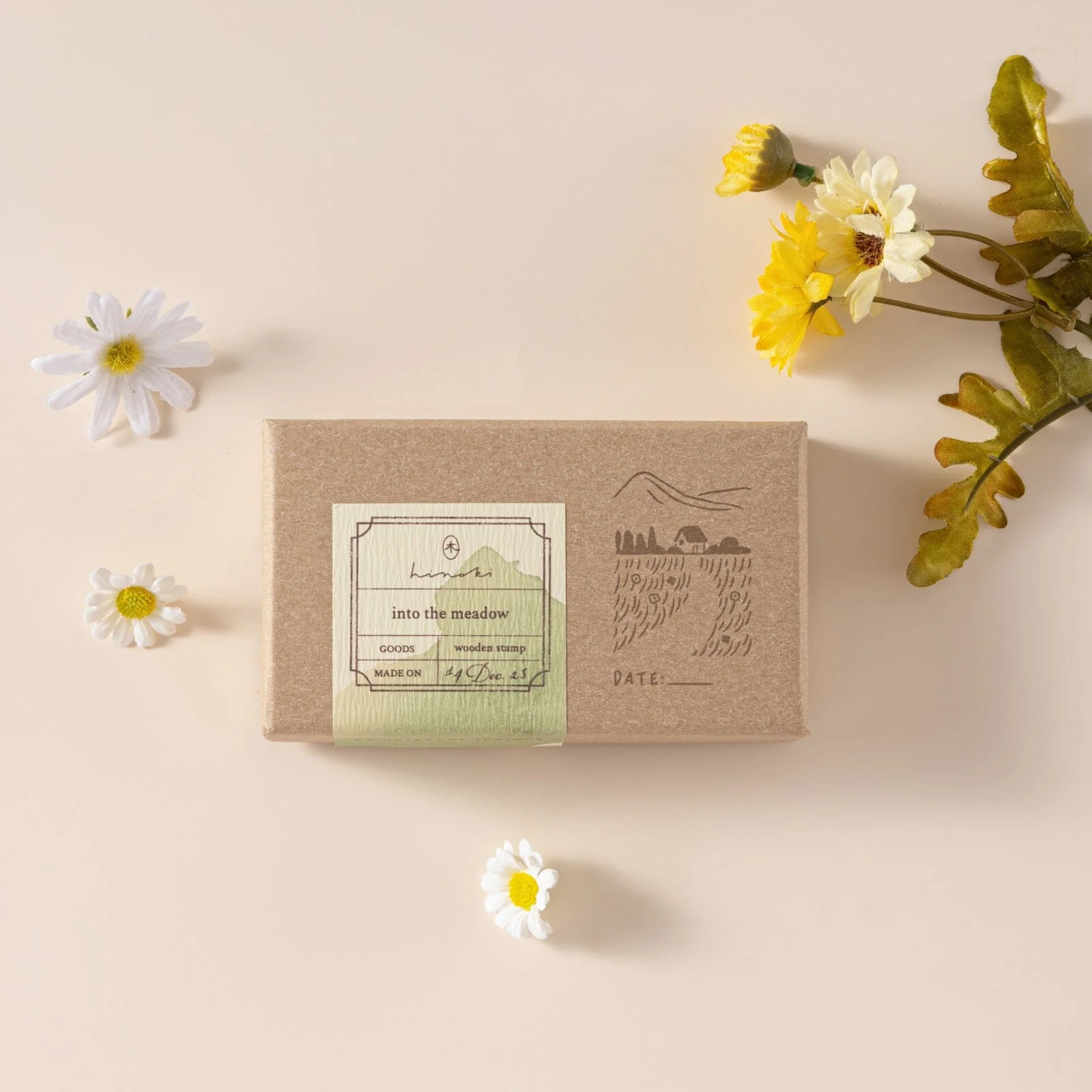 Hinoki - ‘Into the Meadow’ Engraved Wooden Stamp Set - Image 13