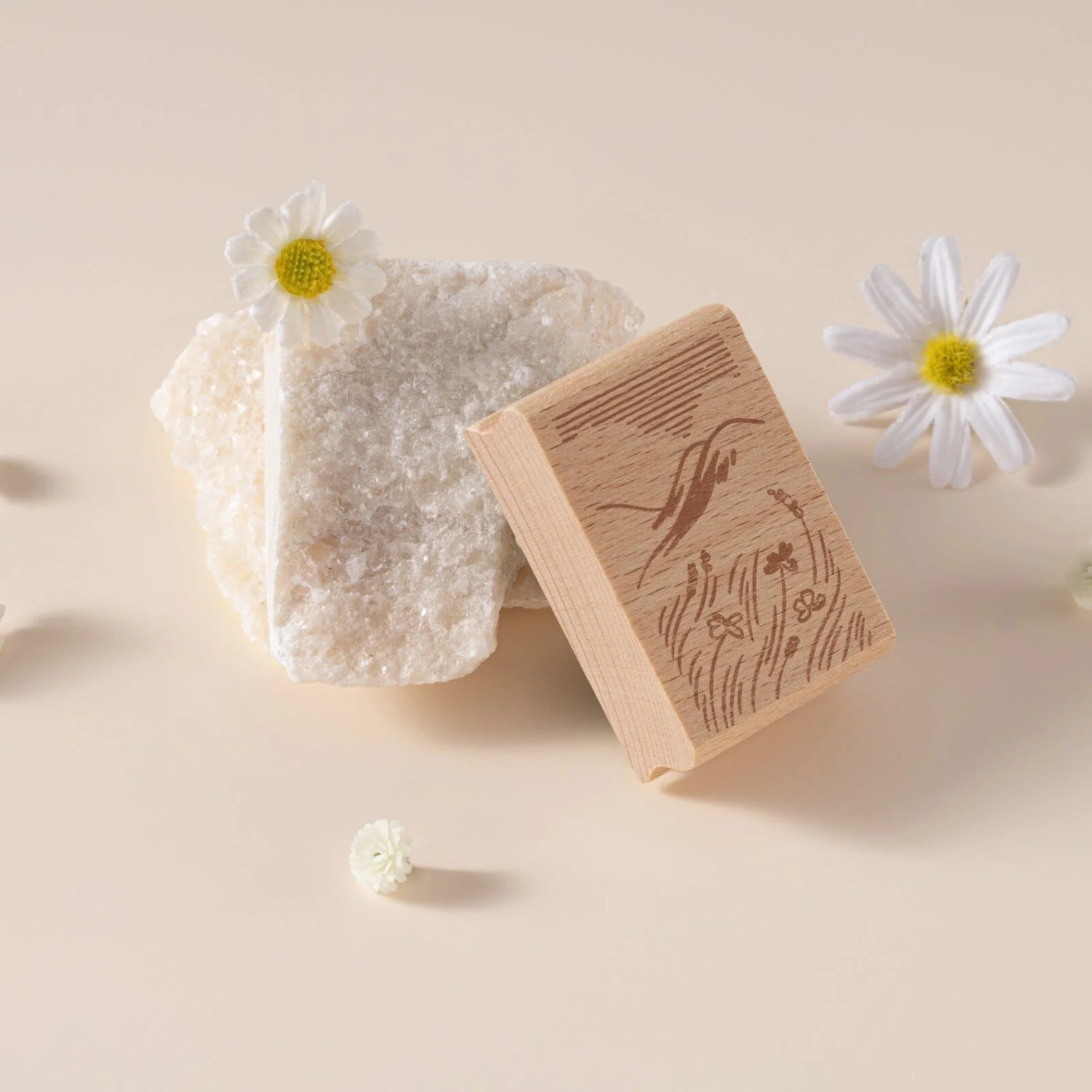 Hinoki - ‘Into the Meadow’ Engraved Wooden Stamp Set - Image 5