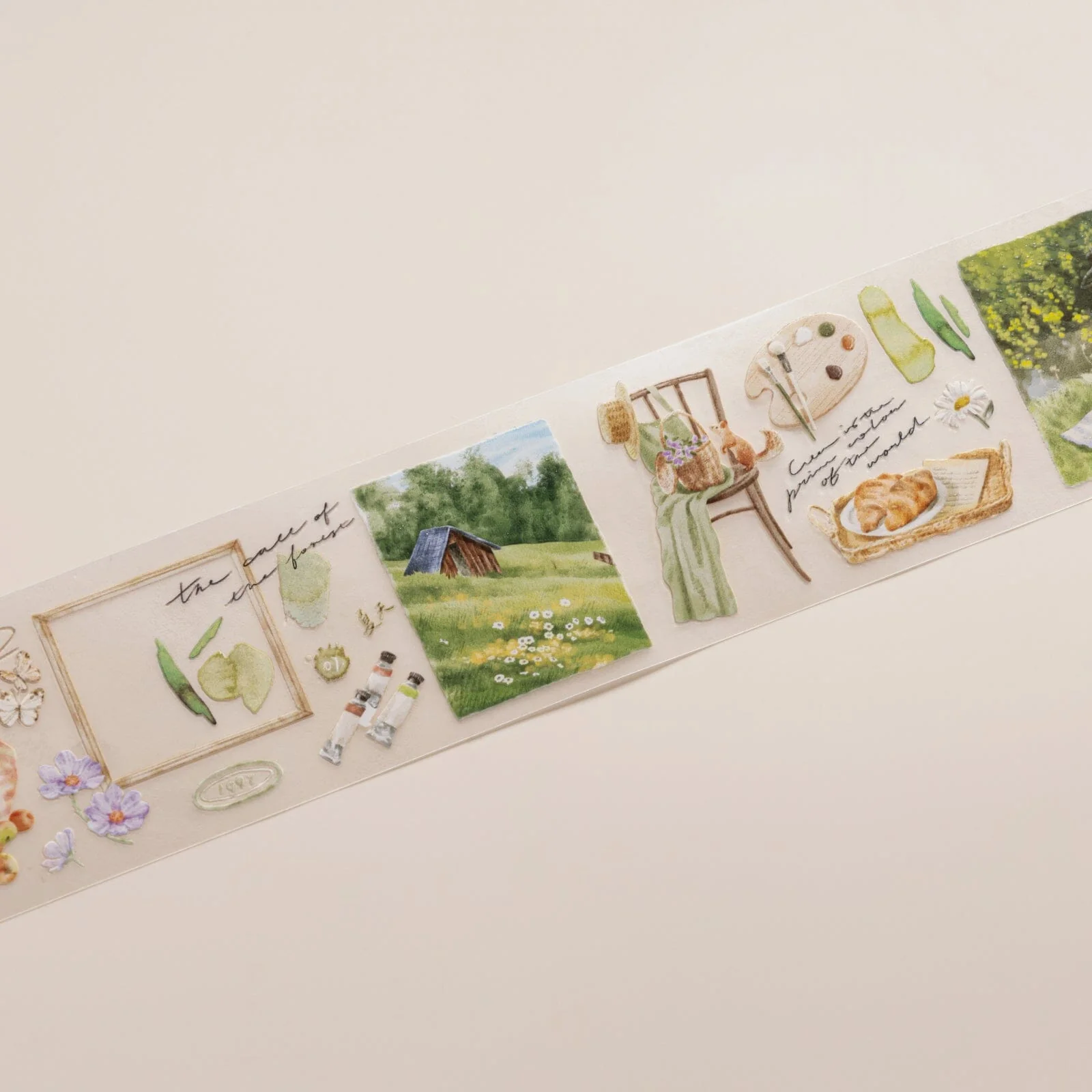Hinoki - ‘Into the Meadow’ PET Decorative Tape - Meadow Picnic - Image 9