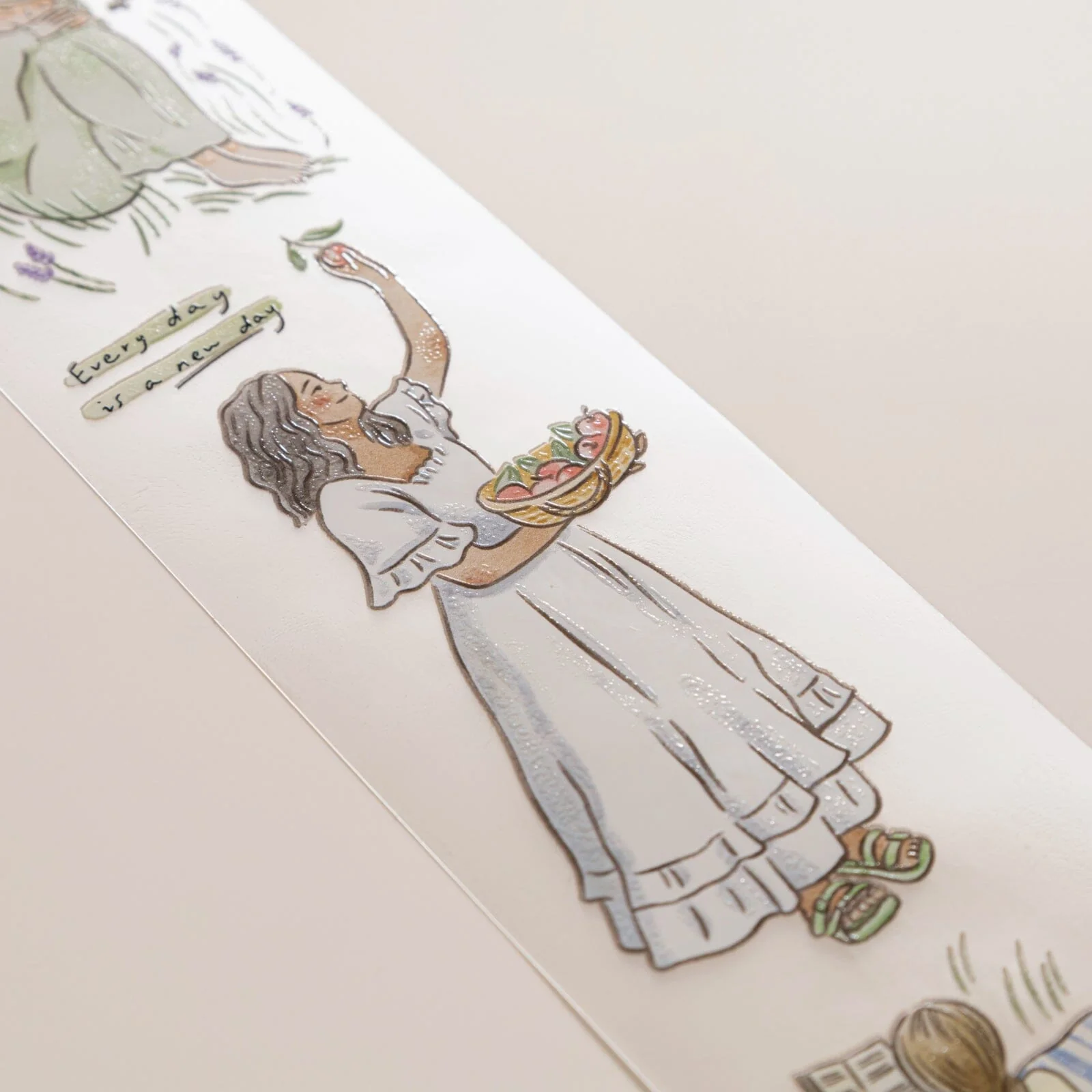 Hinoki - ‘Into the Meadow’ PET Decorative Tape - Summer Girls - Image 3