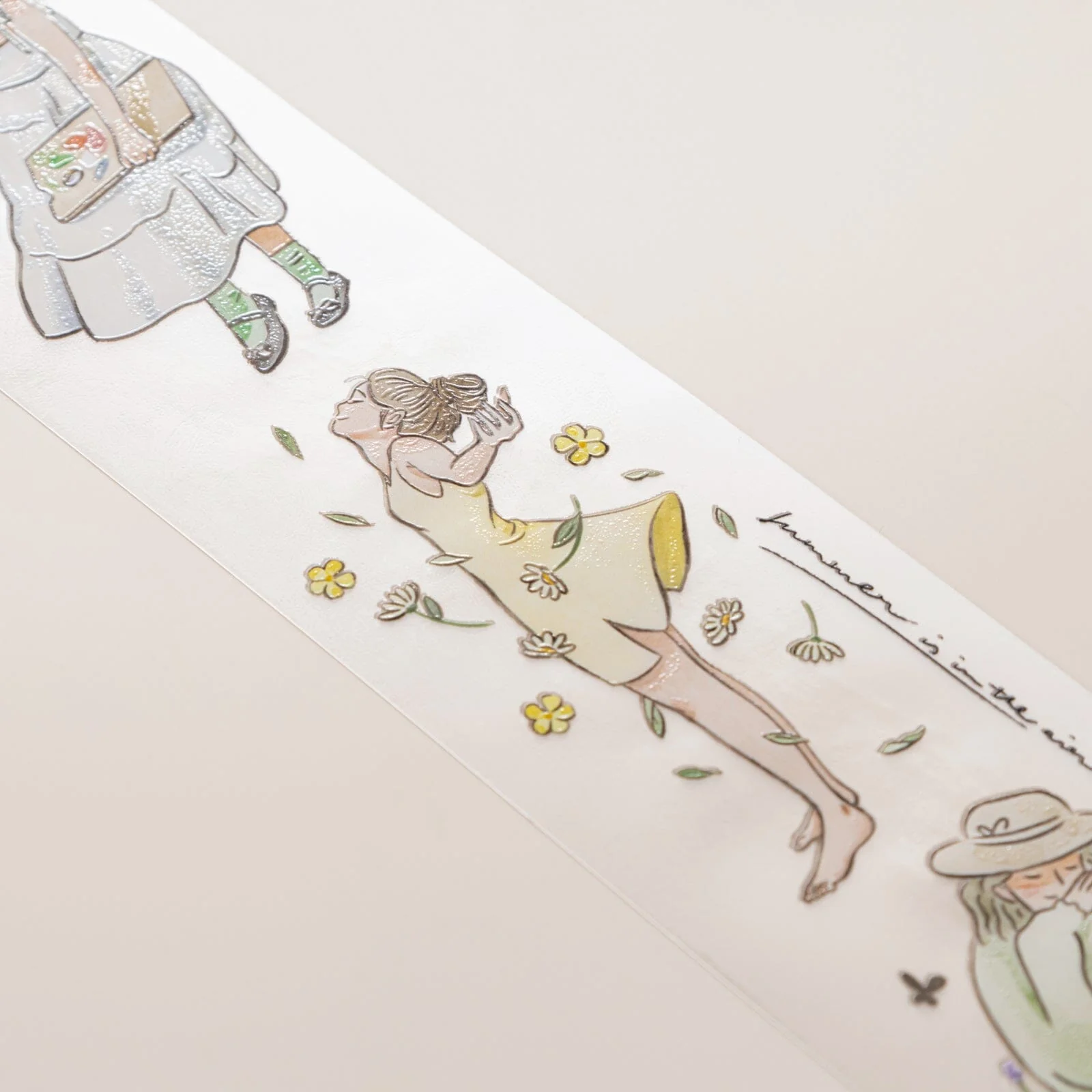 Hinoki - ‘Into the Meadow’ PET Decorative Tape - Summer Girls - Image 8