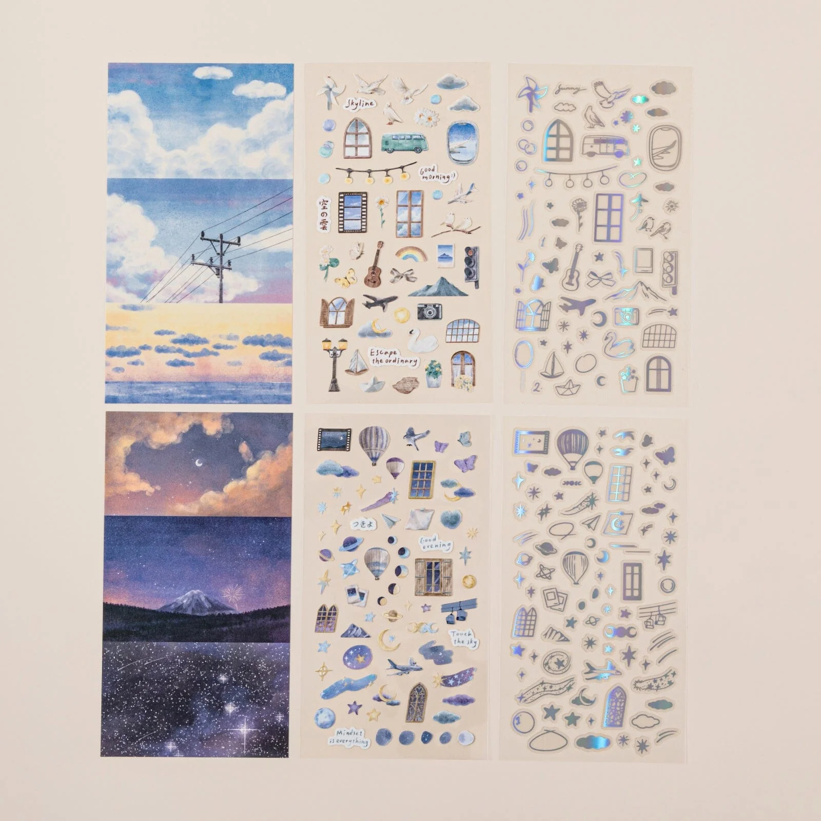 Hinoki - ‘Into the Sky’ Day and Night Sticker Set - Image 13