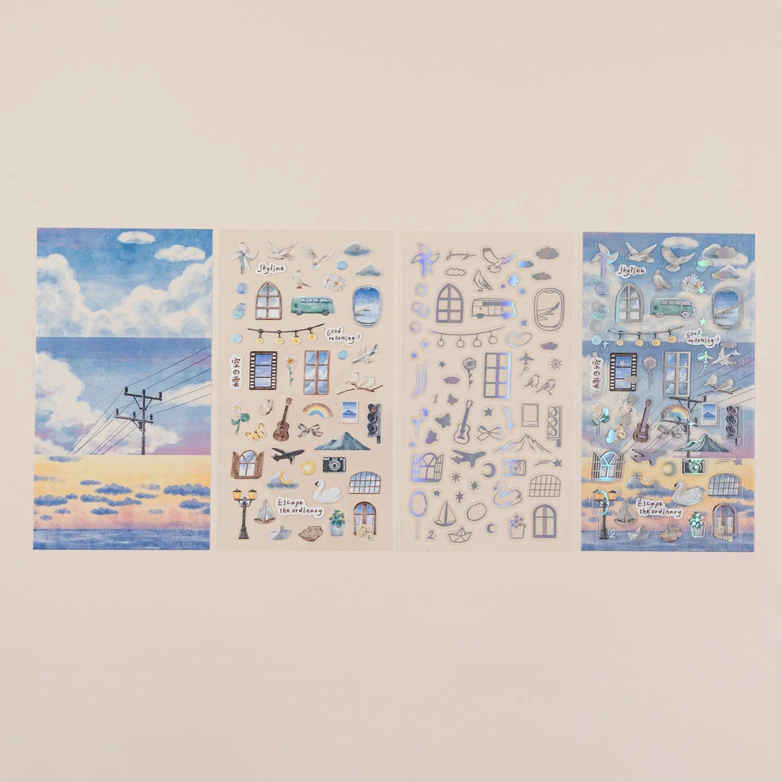 Hinoki - ‘Into the Sky’ Day and Night Sticker Set - Image 4