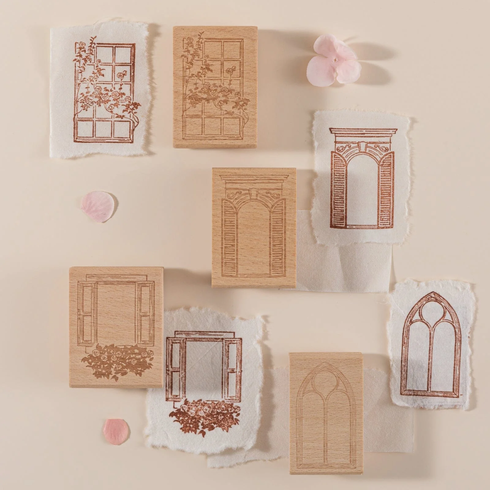 Hinoki - ‘Into the Sky’ Engraved Wooden Stamp Set - Image 9