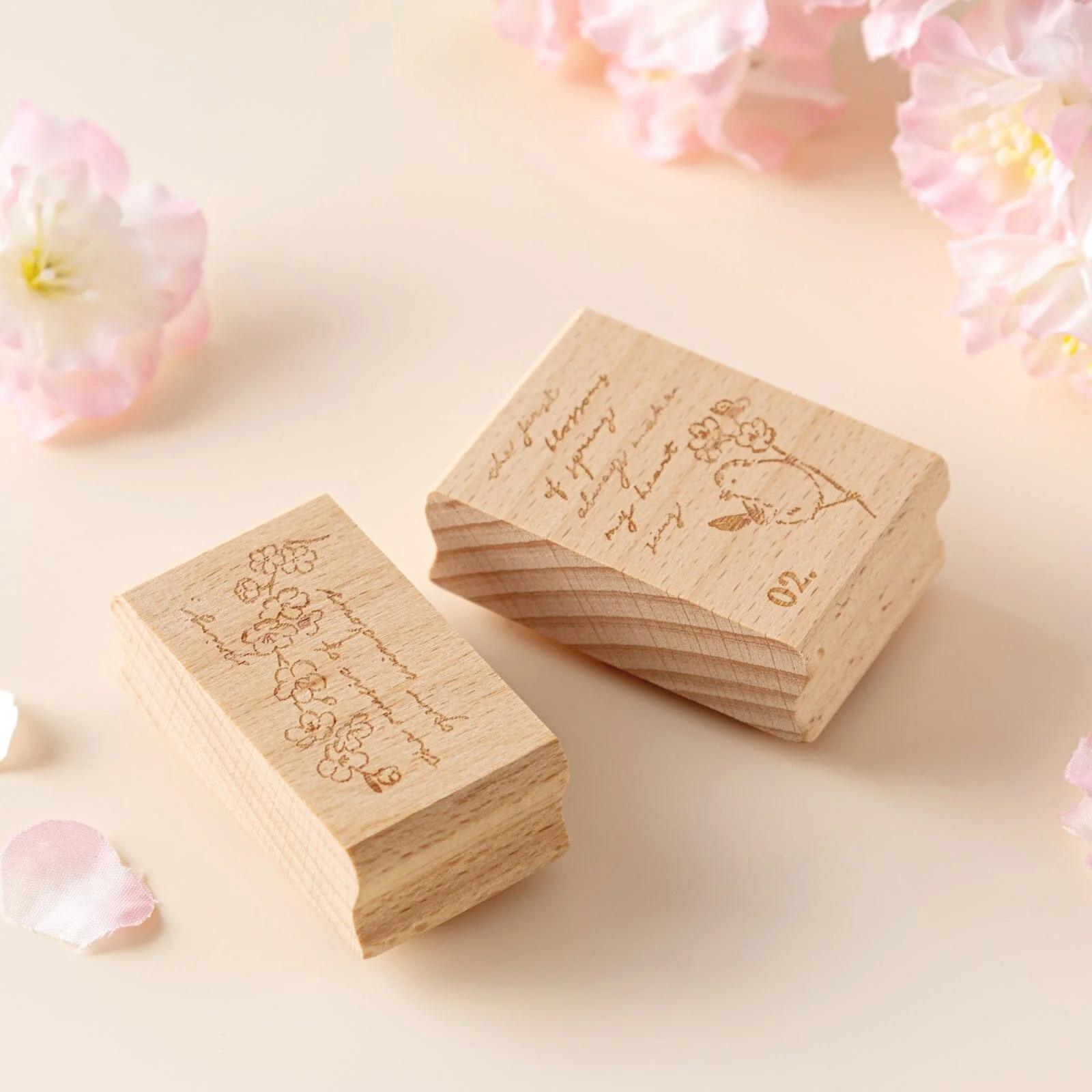 Hinoki - ‘Into the Song' Engraved Wooden Stamps Set - Image 5