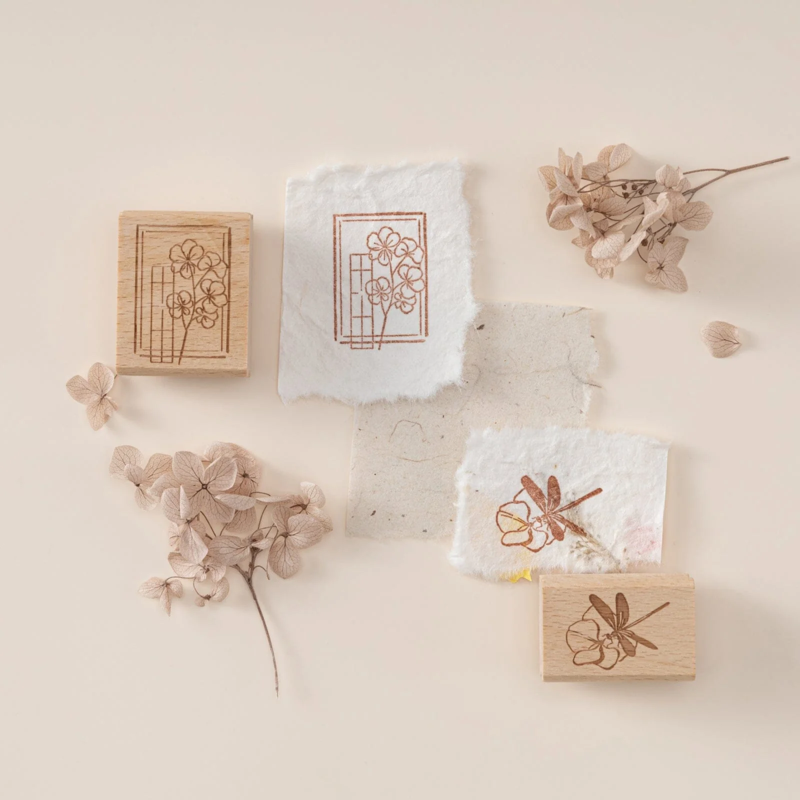 Hinoki - ‘Into the Summer’ Engraved Wooden Stamp Set - Image 8