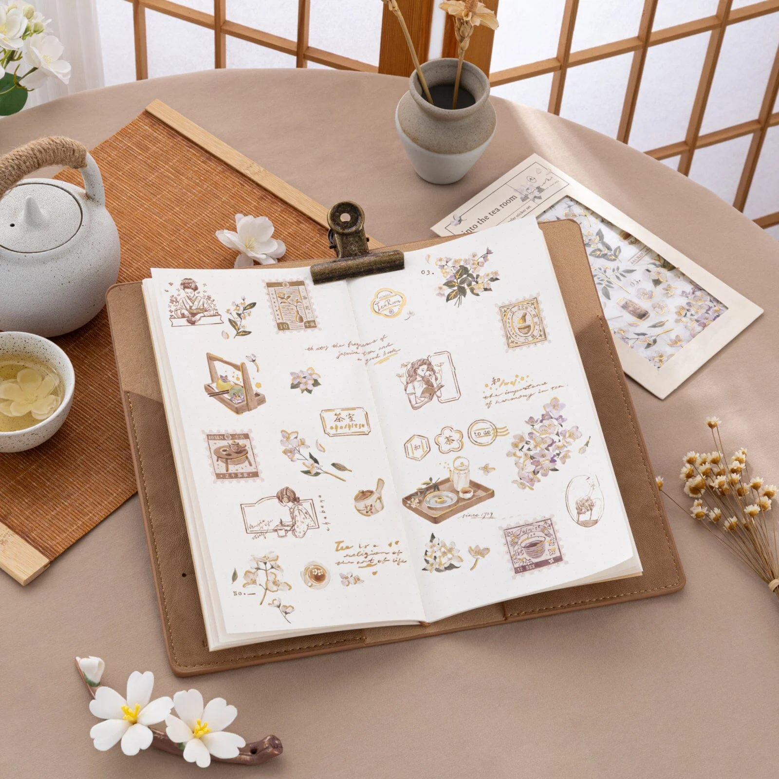 Hinoki - ‘Into the Tea Room’ Print-On Sticker Set - Image 11