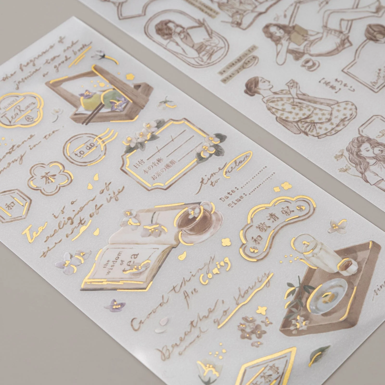 Hinoki - ‘Into the Tea Room’ Print-On Sticker Set - Image 6