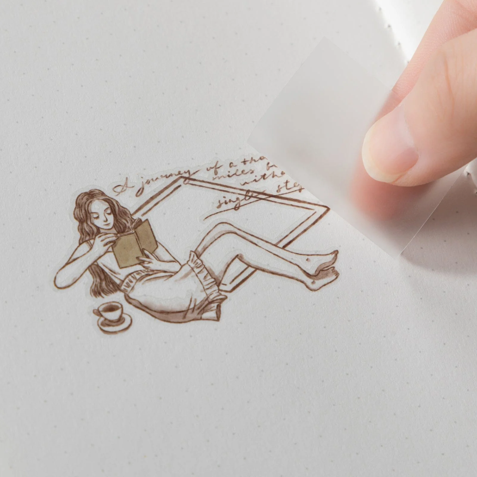 Hinoki - ‘Into the Tea Room’ Print-On Sticker Set - Image 7