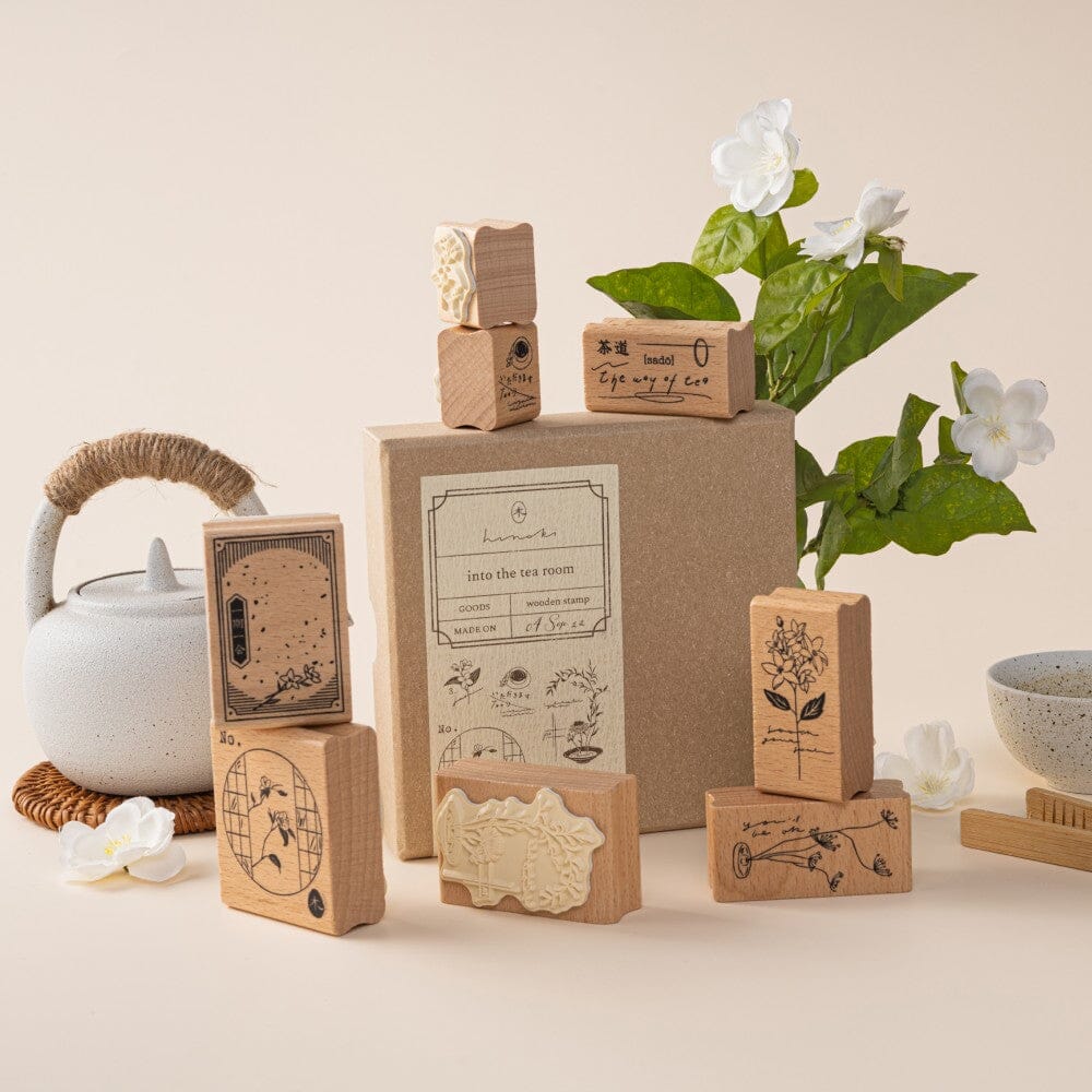 Hinoki - ‘Into the Tea Room' Wooden Stamps - Image 13