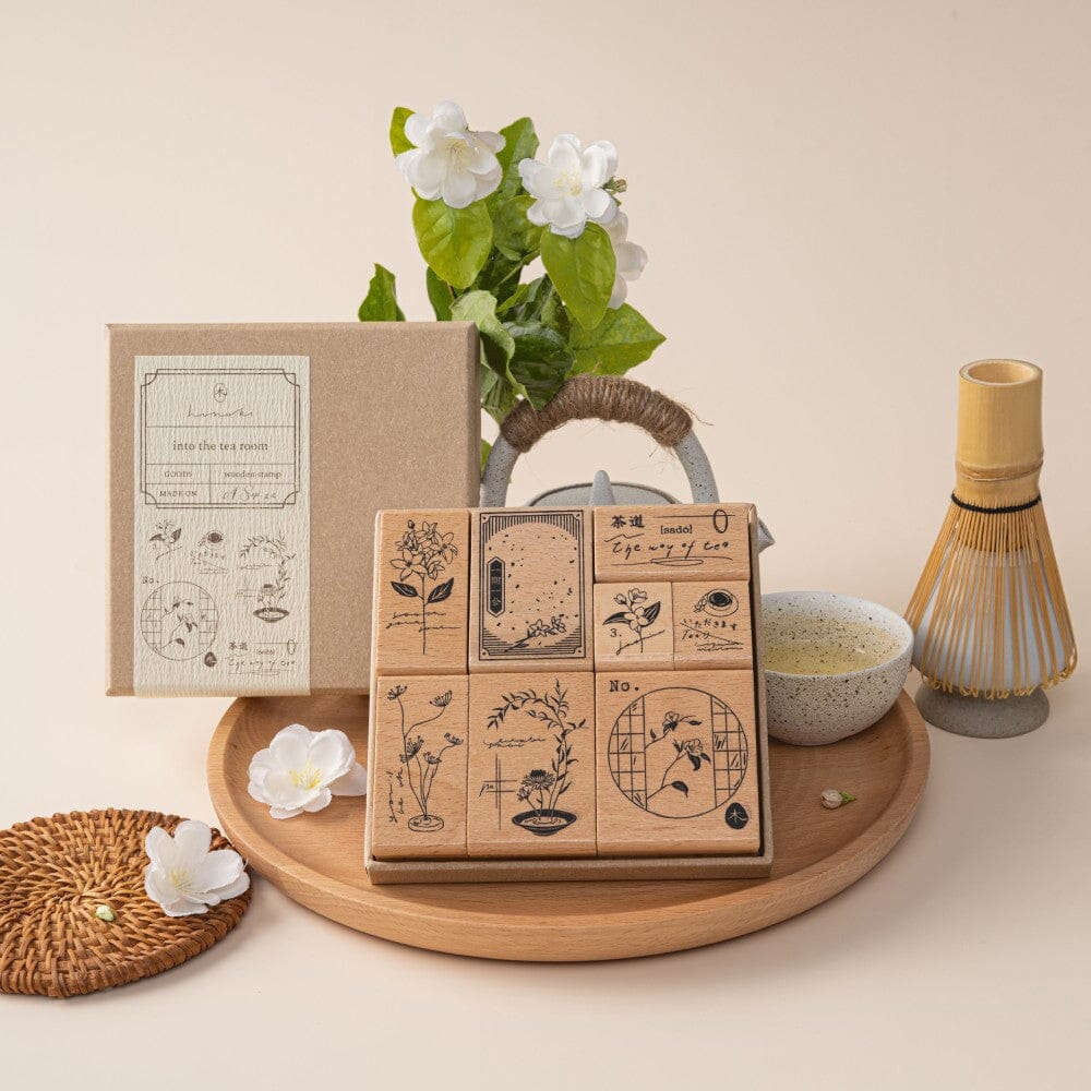 Hinoki - ‘Into the Tea Room' Wooden Stamps - Image 15