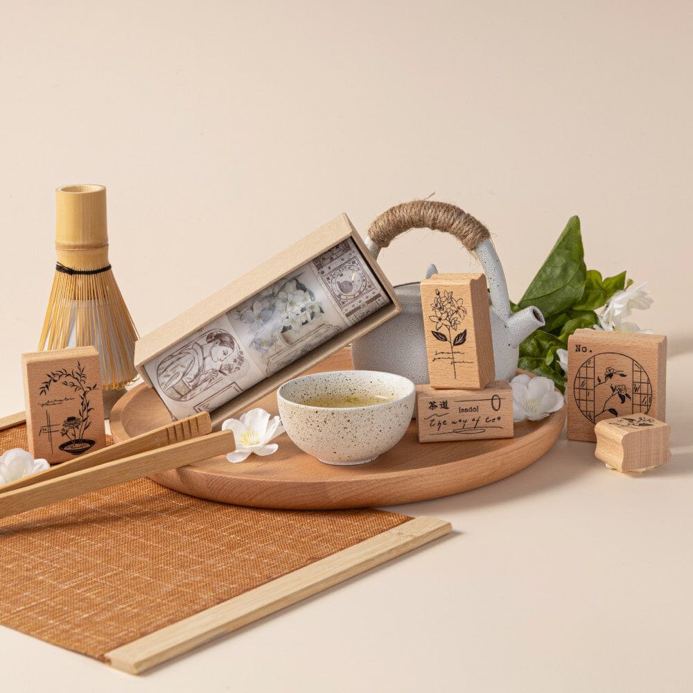 Hinoki - ‘Into the Tea Room' Wooden Stamps - Image 16