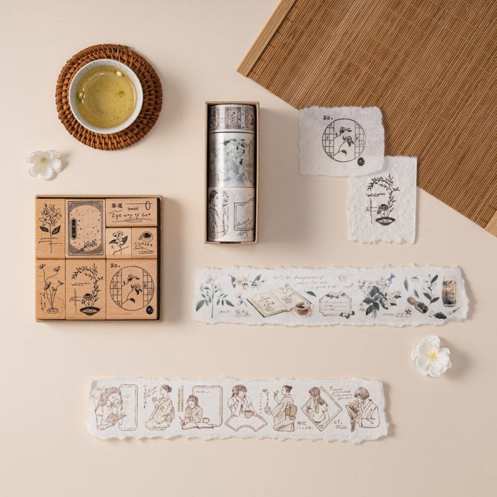 Hinoki - ‘Into the Tea Room' Wooden Stamps - Image 17