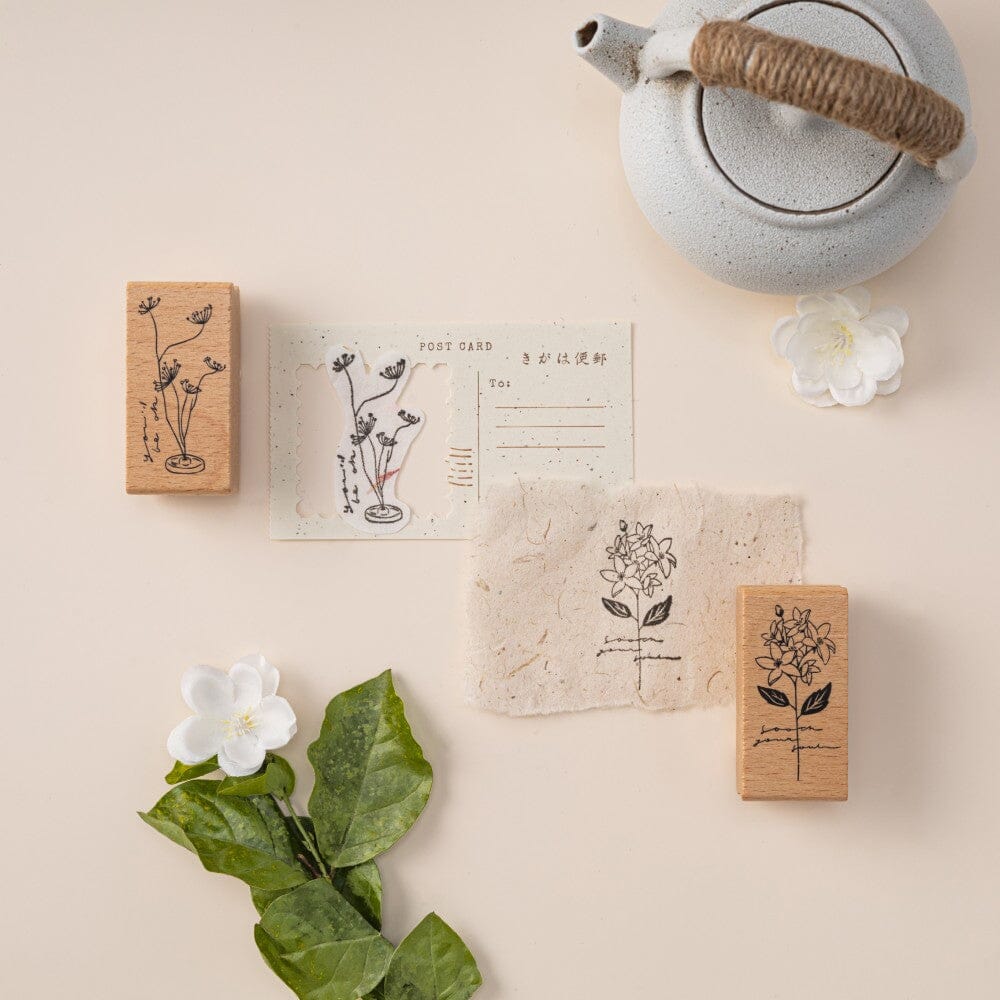 Hinoki - ‘Into the Tea Room' Wooden Stamps - Image 7