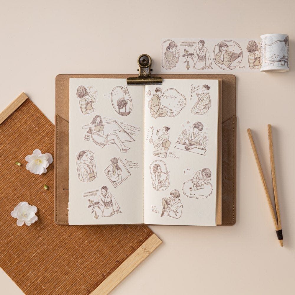 Hinoki - ‘Into the Tea Room’ PET + Washi Tape Set - Image 13
