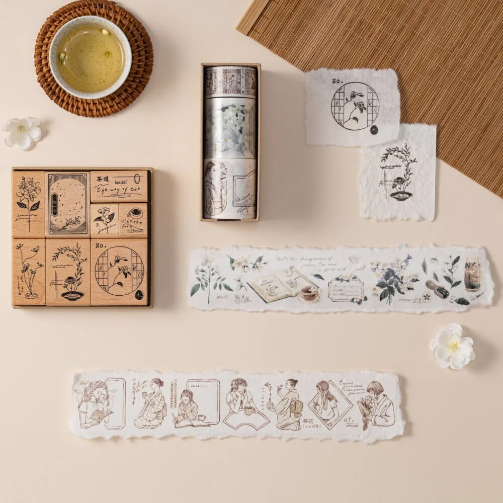 Hinoki - ‘Into the Tea Room’ PET + Washi Tape Set - Image 20