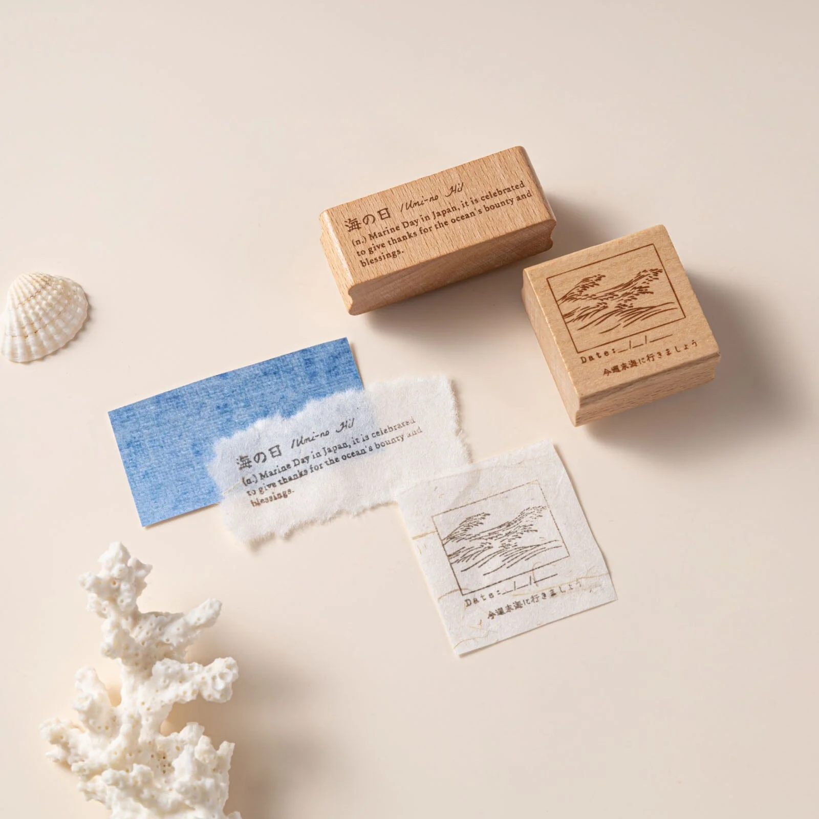 Hinoki - ‘Into the Wave’ Wooden Stamps Set - Image 10