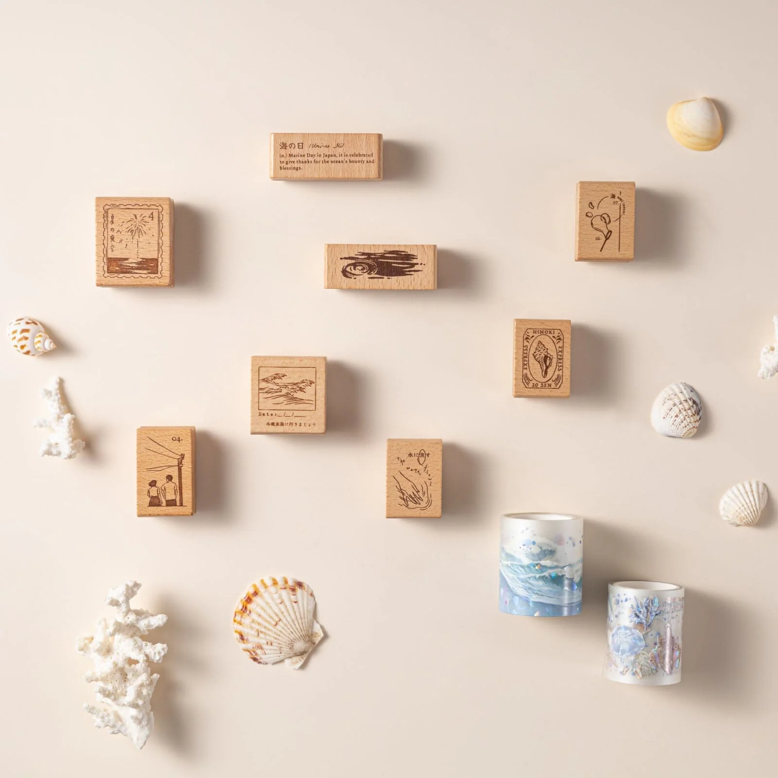 Hinoki - ‘Into the Wave’ Wooden Stamps Set - Image 15