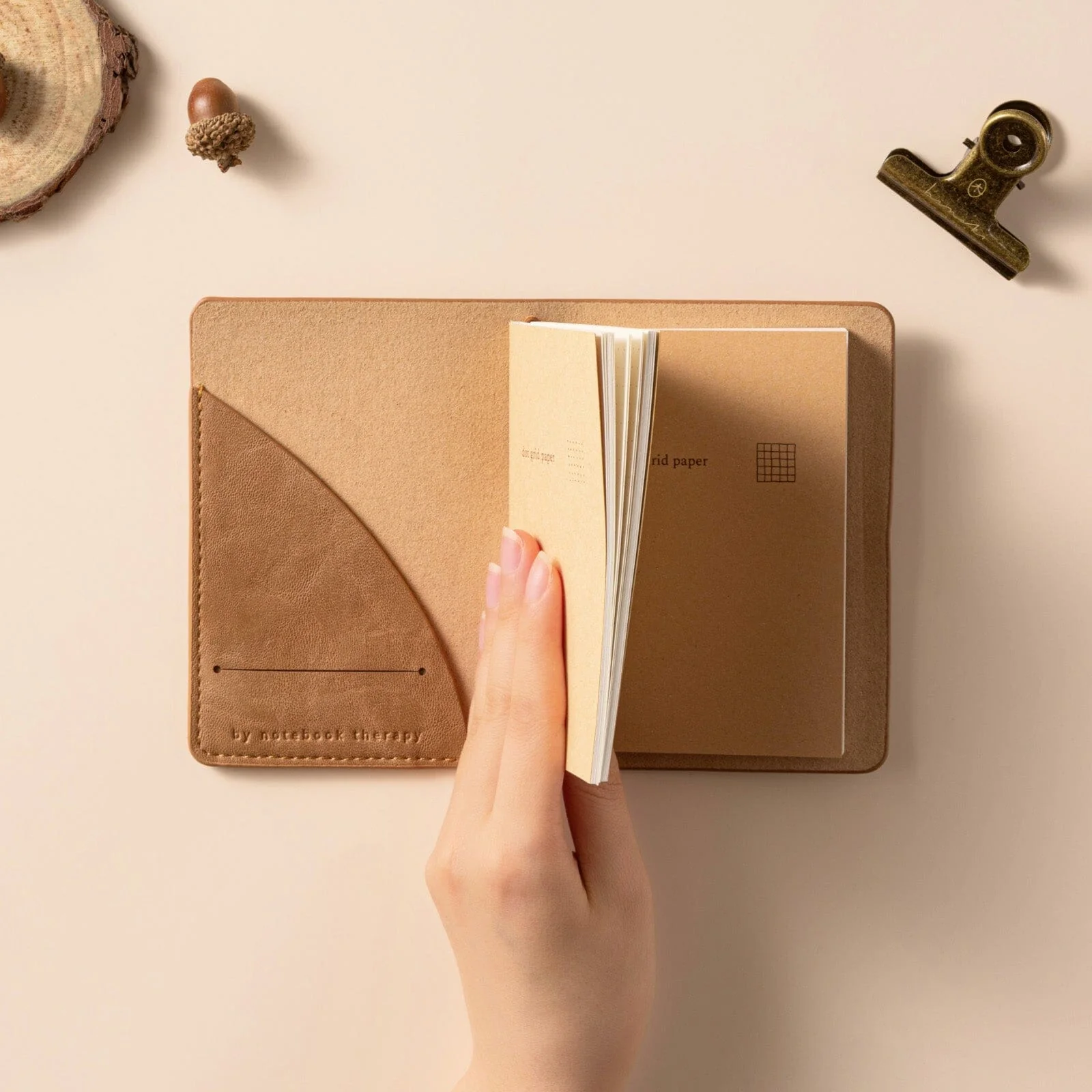Hinoki - No.02 Passport Size Travel Notebook - Image 10