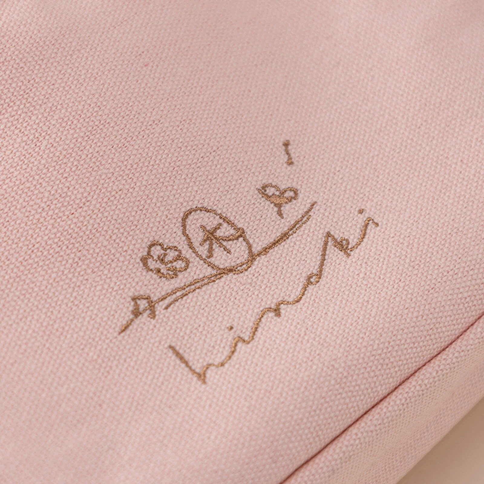 Hinoki - Pink Canvas Travel Pouch - Image 9