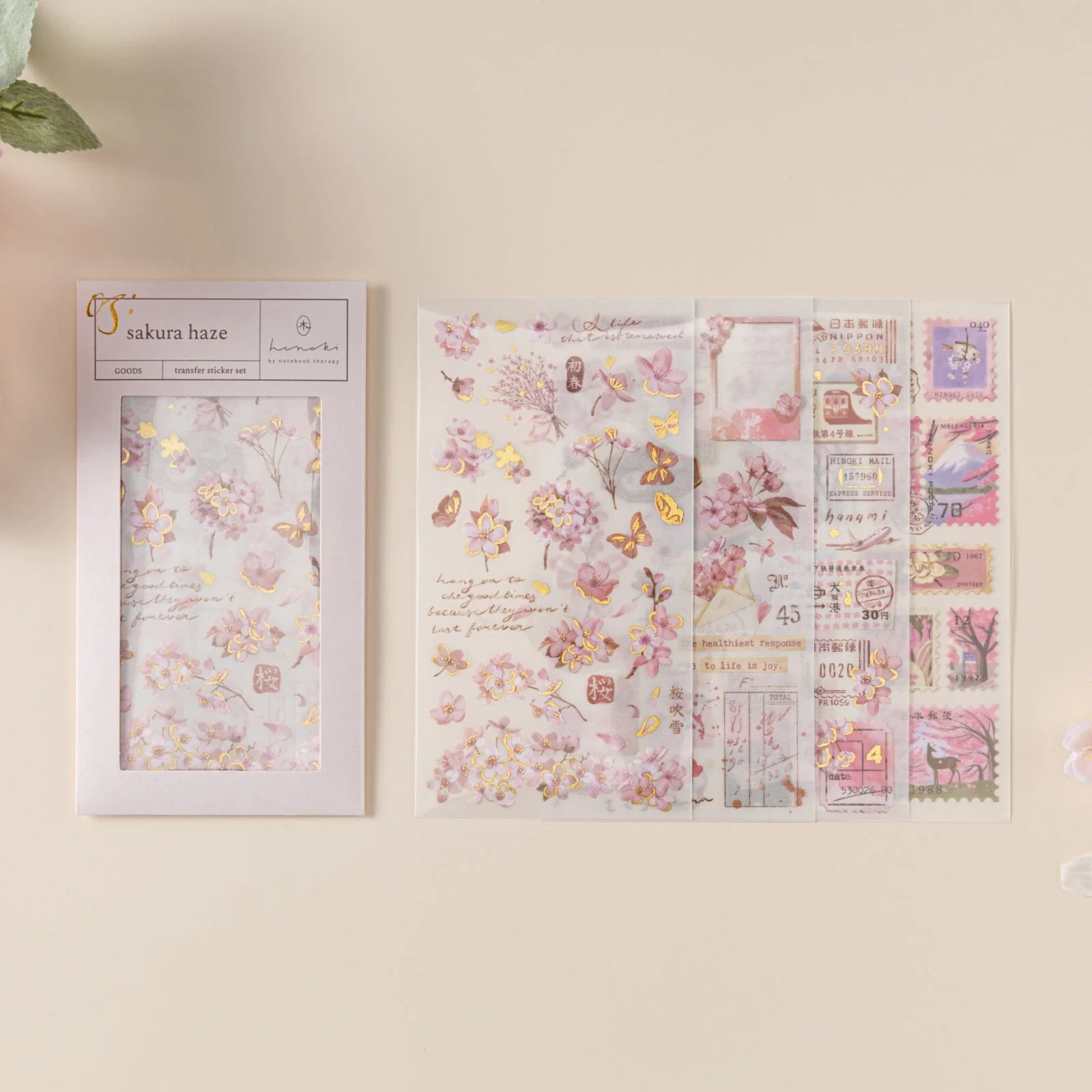 Hinoki - ‘Sakura Haze’ Print-On Sticker Set - Image 3
