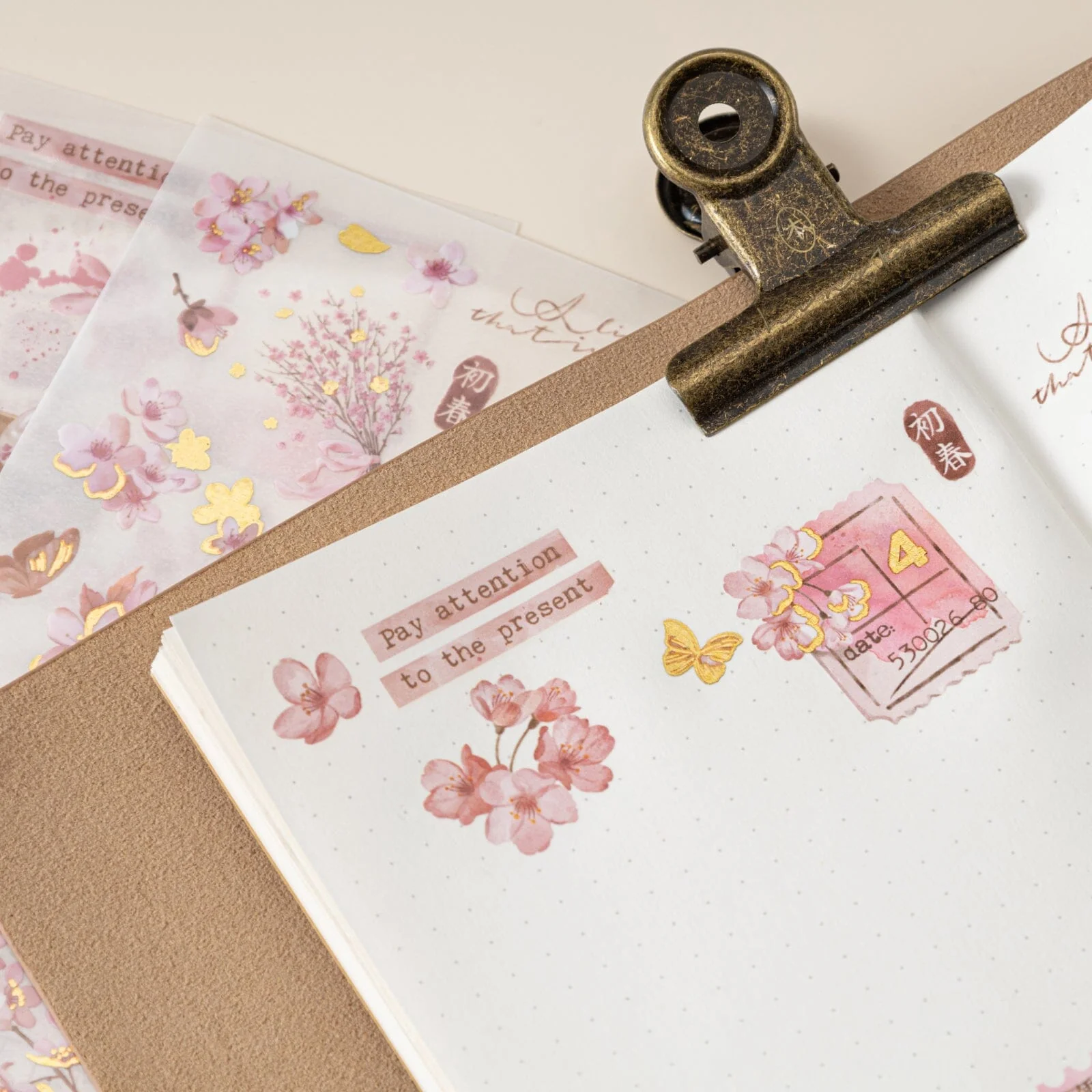 Hinoki - ‘Sakura Haze’ Print-On Sticker Set - Image 4
