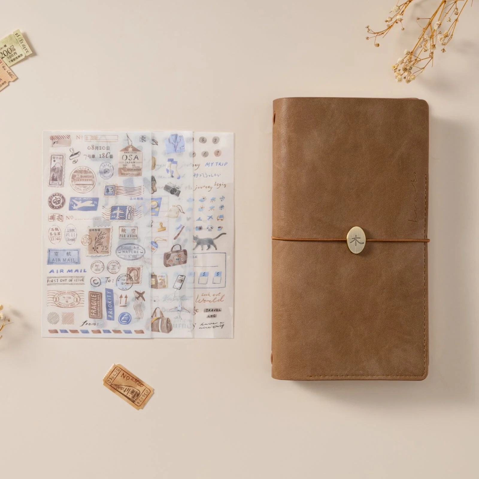 Hinoki - ‘Travel Essentials’ Print-On Sticker Set - Image 8