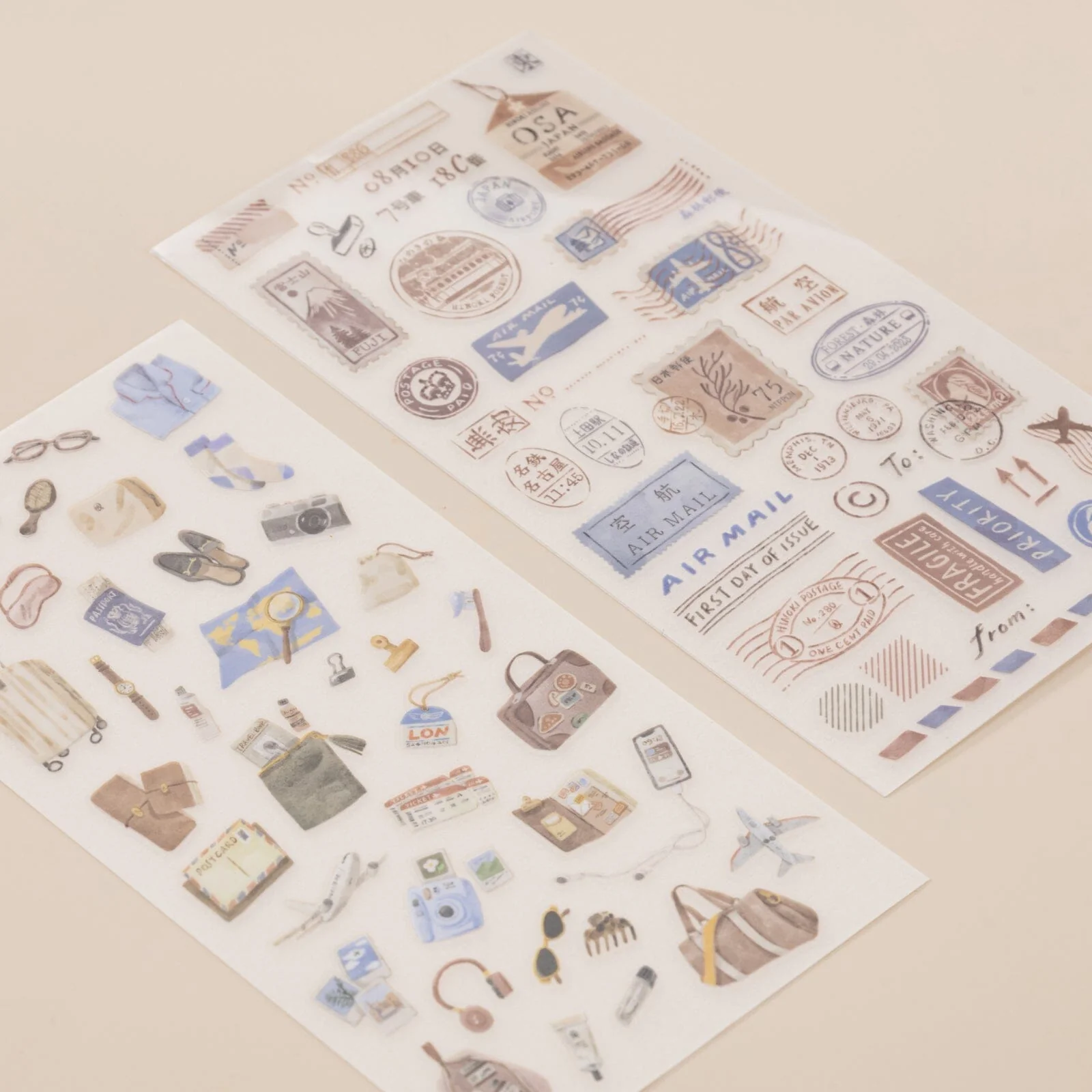 Hinoki - ‘Travel Essentials’ Print-On Sticker Set - Image 9