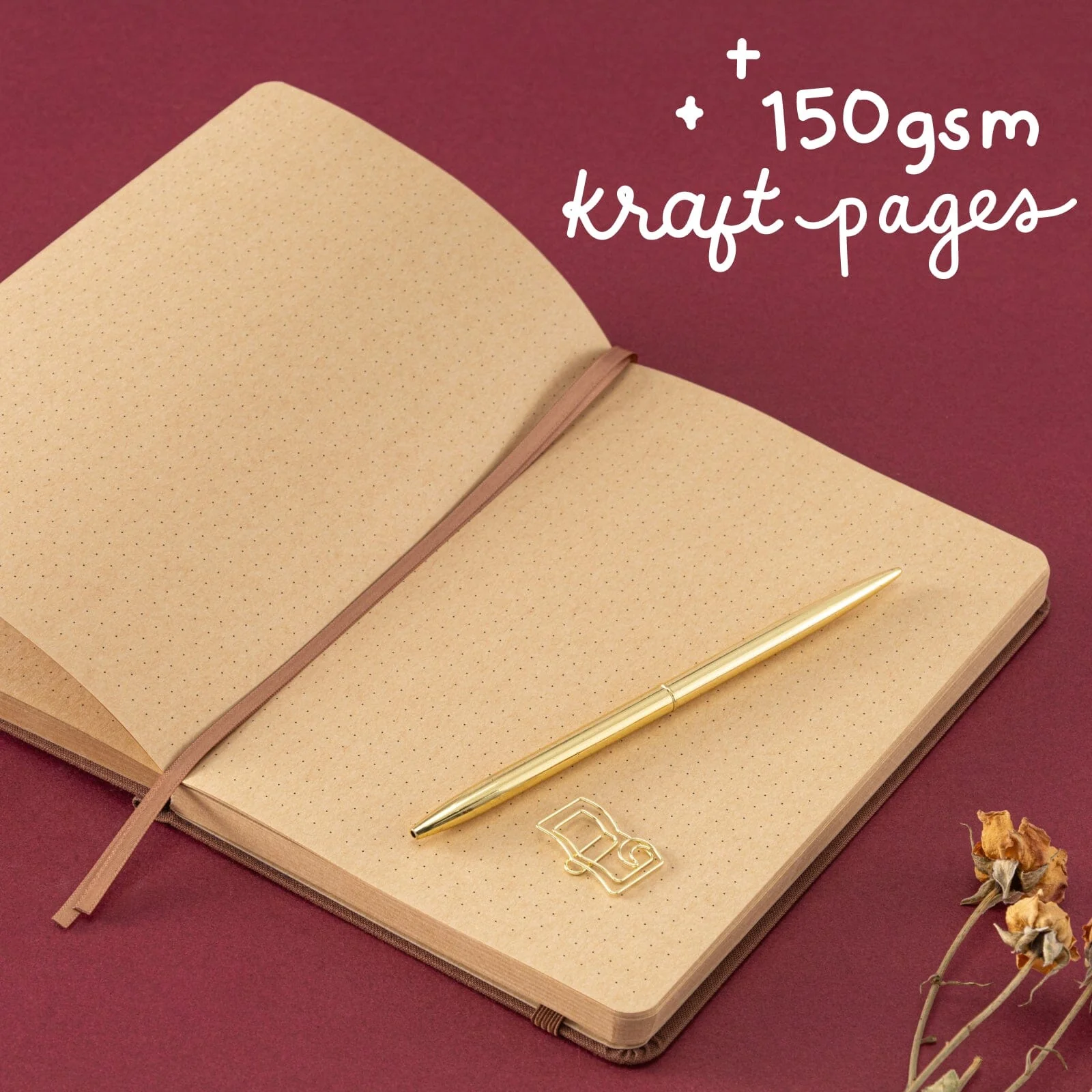 Tsuki ‘Atelier Magic’ Limited Edition Kraft Paper Bullet Journal in A5 ☾ - Image 8