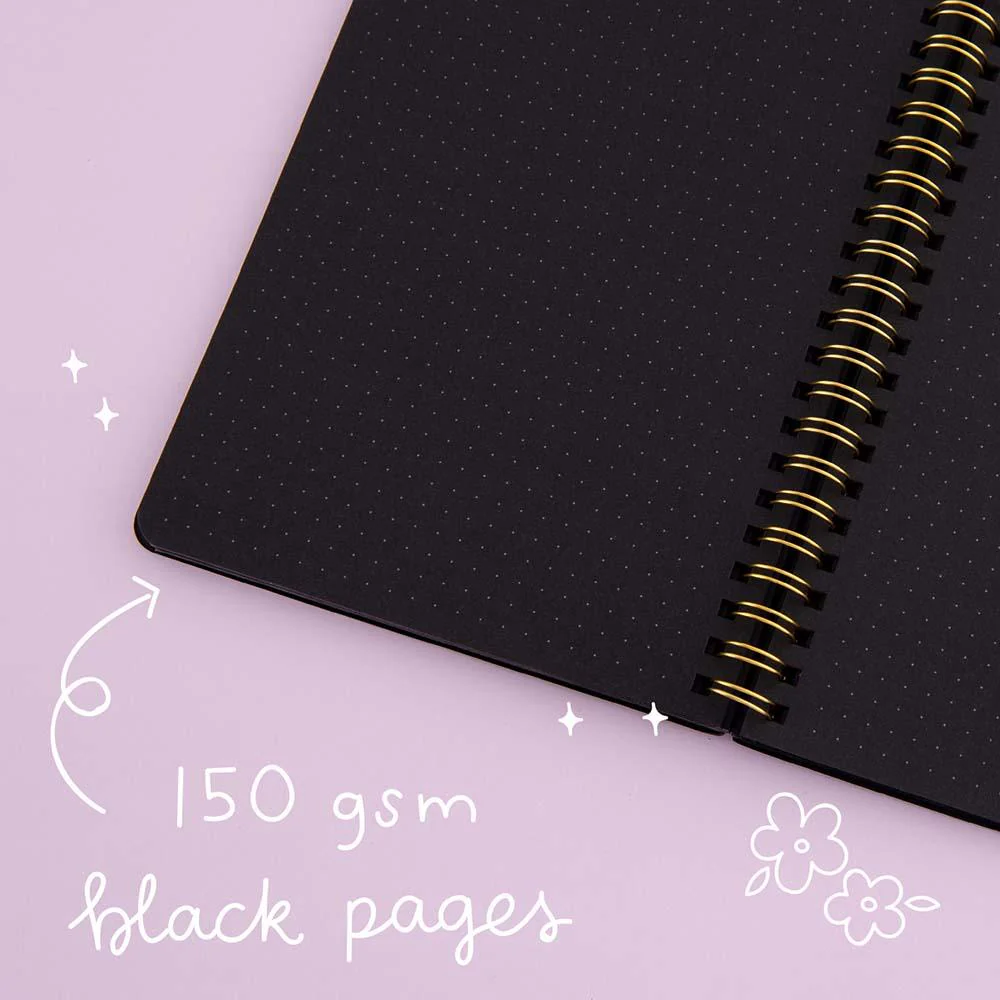 Tsuki Black Paper Ringbound Bullet Journal ☾ - Image 7
