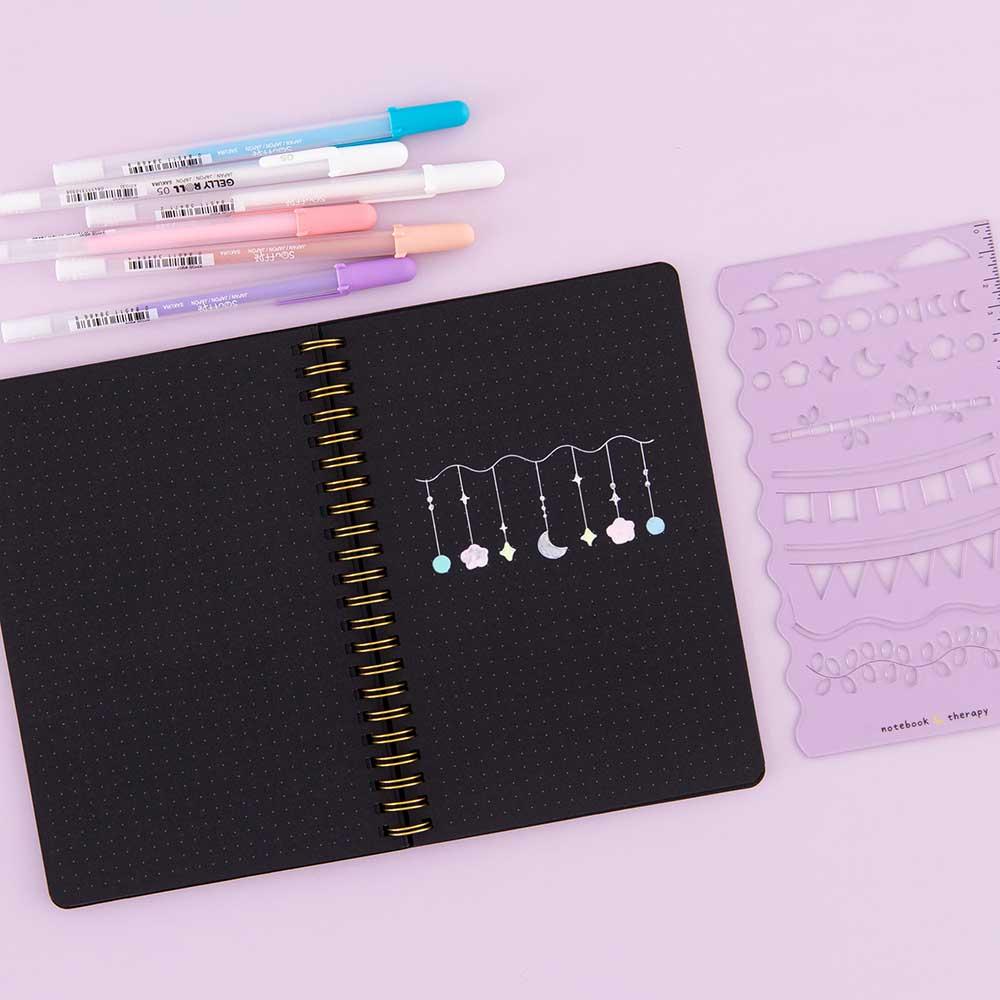 Tsuki Black Paper Ringbound Bullet Journal ☾ - Image 8