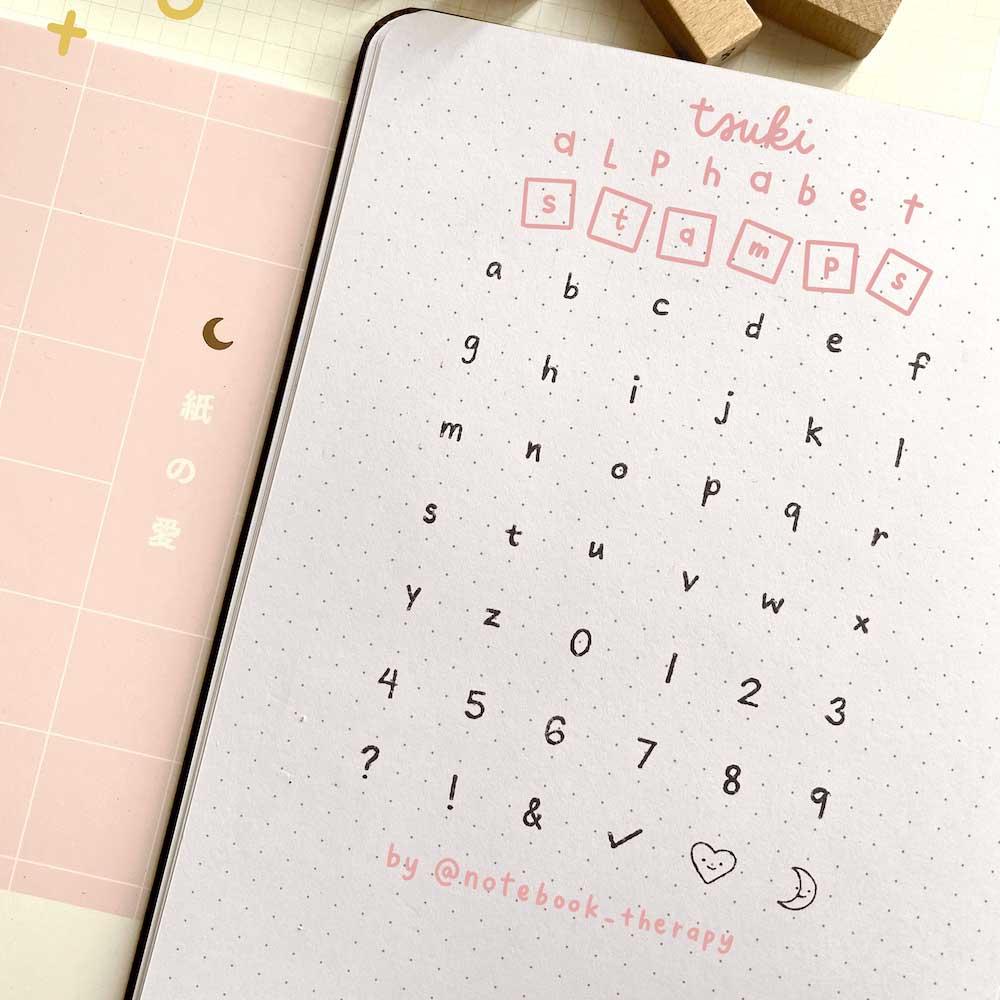 Tsuki Bullet Journal Alphabet Stamp Set ☾ - Image 12