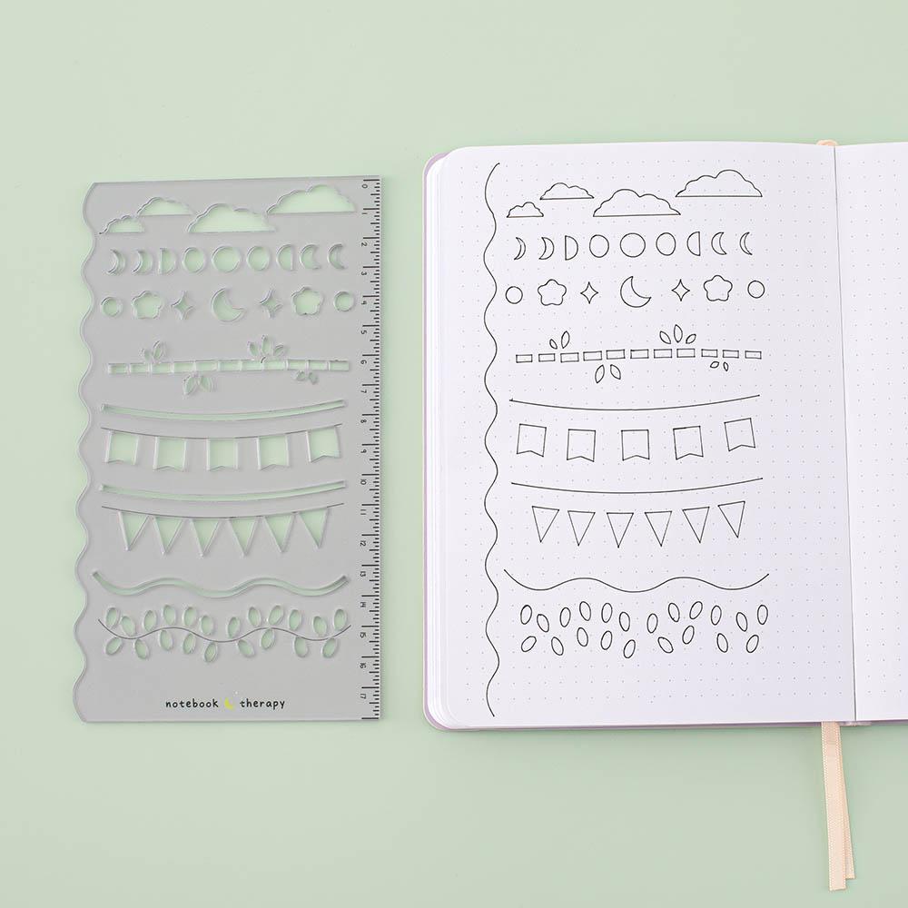 Tsuki Bullet Journal Stencil Set ☾ - Image 10