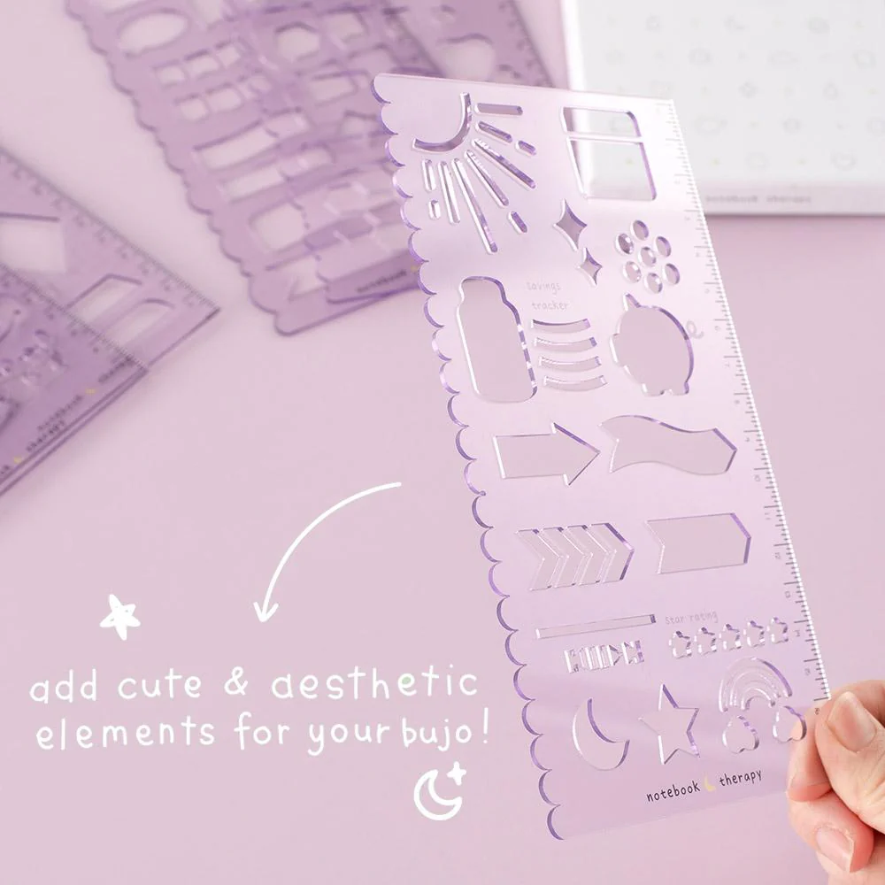 Tsuki Bullet Journal Stencil Set ☾ - Image 5