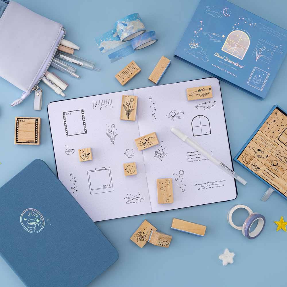 Tsuki ‘Cloud Dreamland’ Bullet Journal Stamp Set ☾ - Image 9