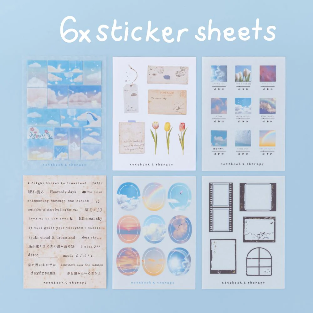 Tsuki ‘Cloud Dreamland’ Scrapbook Sticker Set ☾ - Image 7